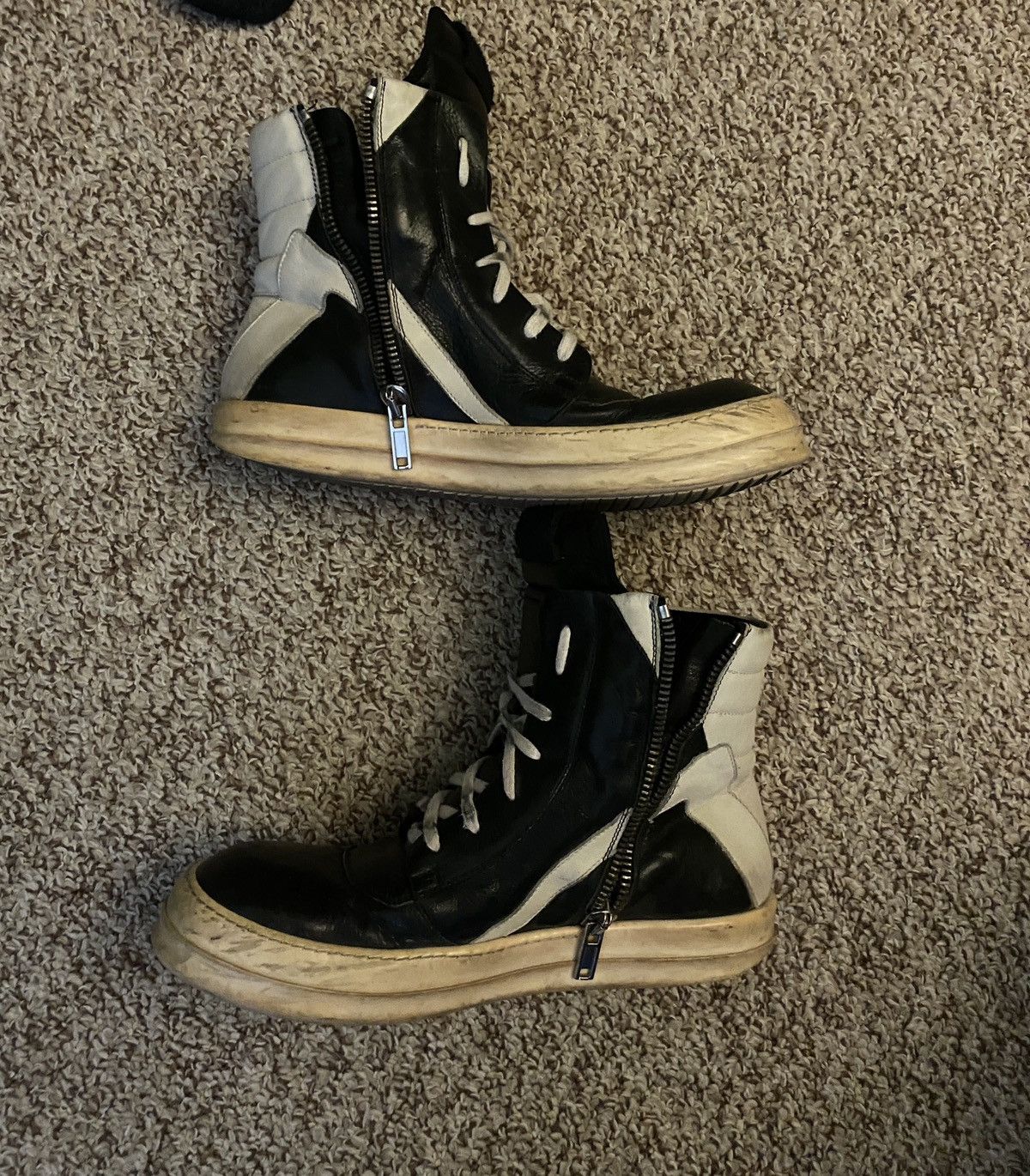 Rick Owens Rick Owens Short Tongue Geobasket aw10 gleam