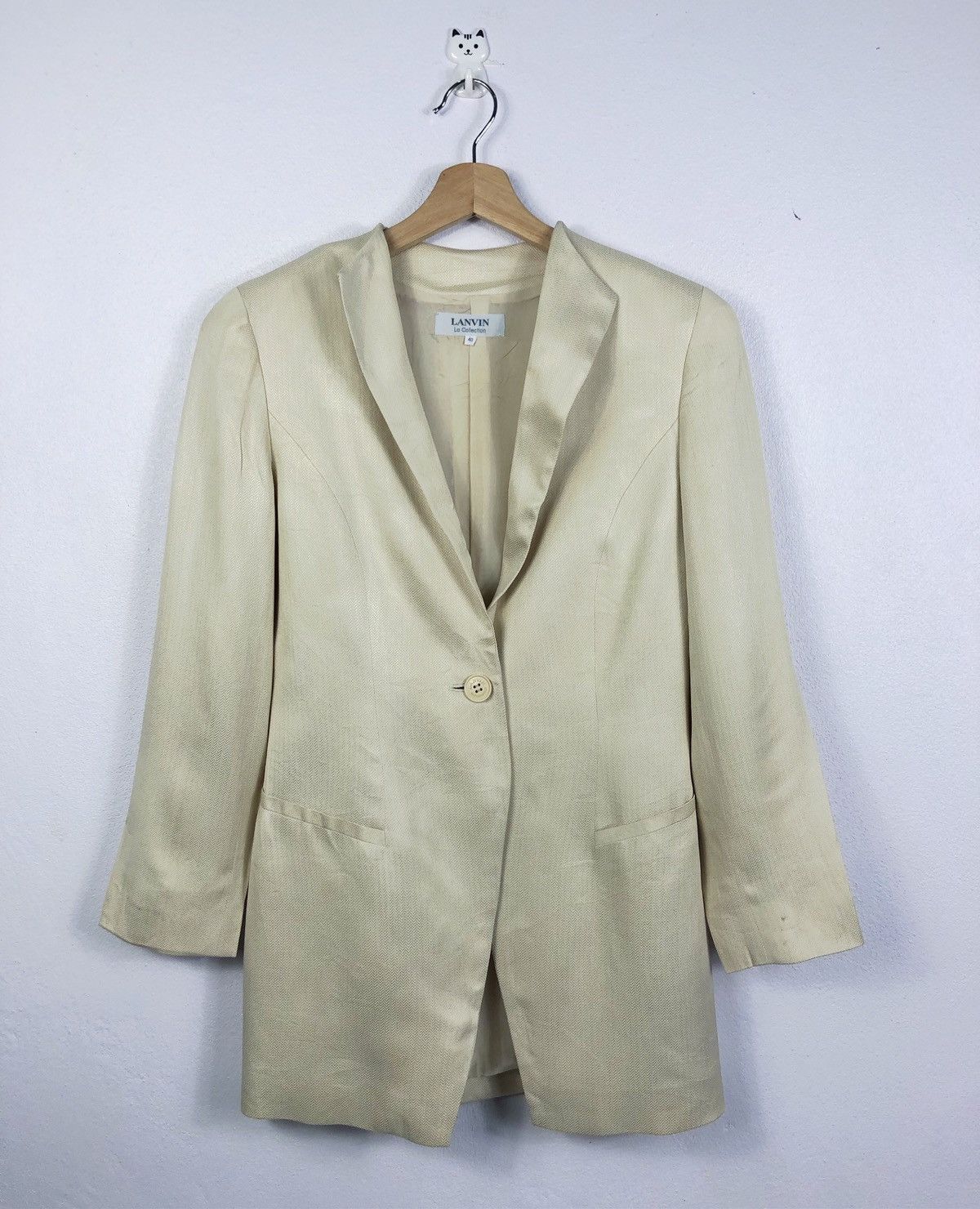 Lanvin × Vintage Rare Vintage Lanvin Jacket Suit Size M / US 6-8 / IT 42-44 - 1 Thumbnail