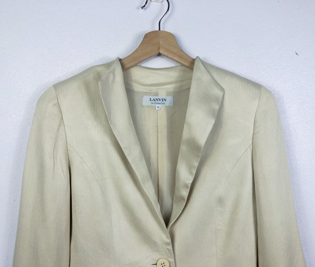 Lanvin × Vintage Rare Vintage Lanvin Jacket Suit Size M / US 6-8 / IT 42-44 - 2 Thumbnail