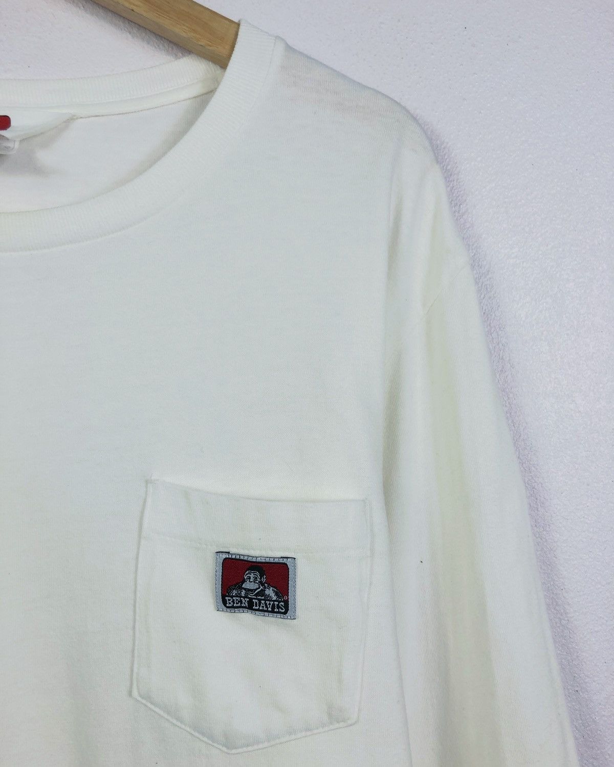Ben Davis × Vintage Rare Vintage Ben Davis Side Pocket Long Sleeve Tee Size US XL / EU 56 / 4 - 3 Thumbnail