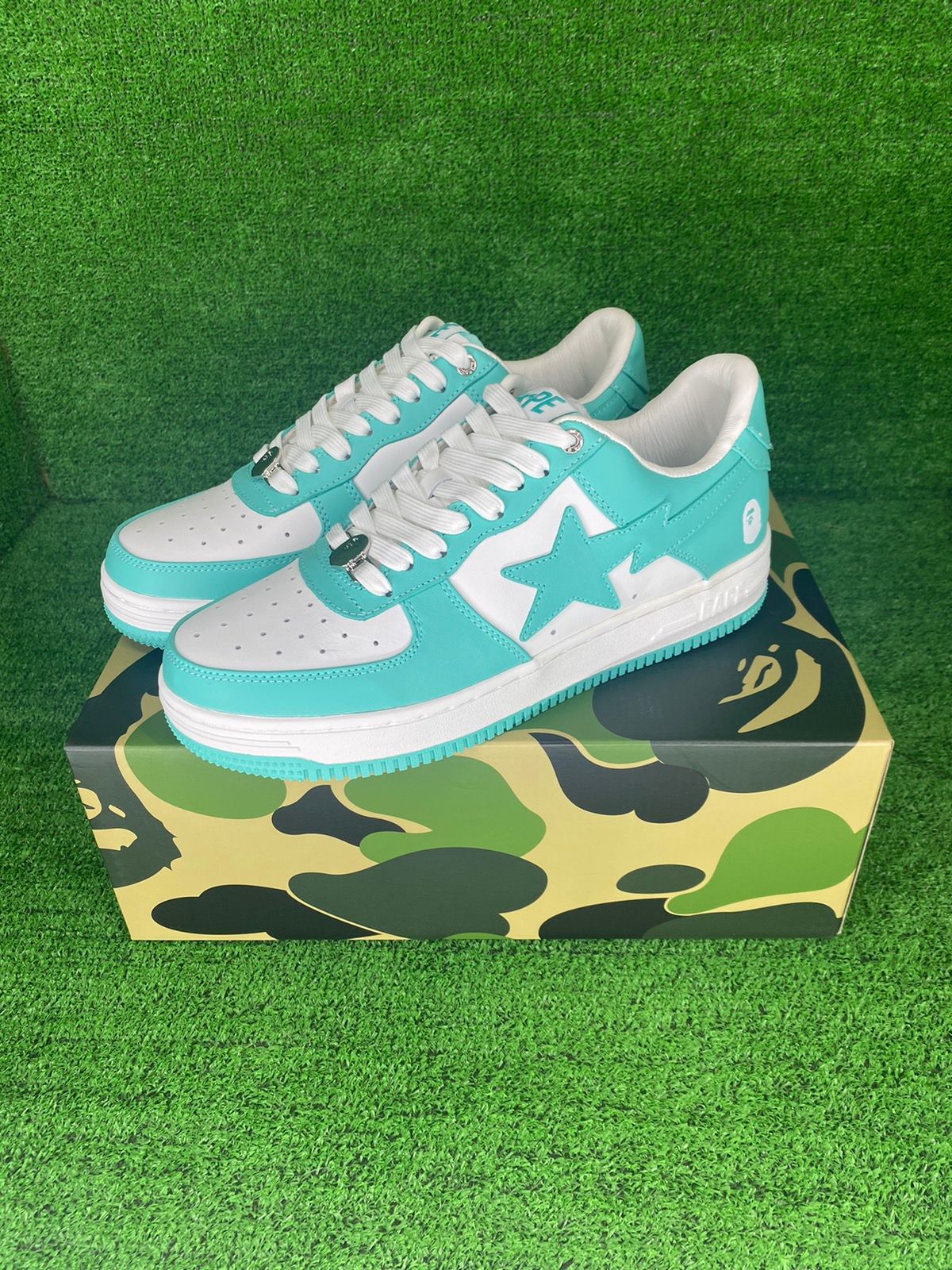 Pre-owned Bape Sta 4 Green Size 9 Shoes