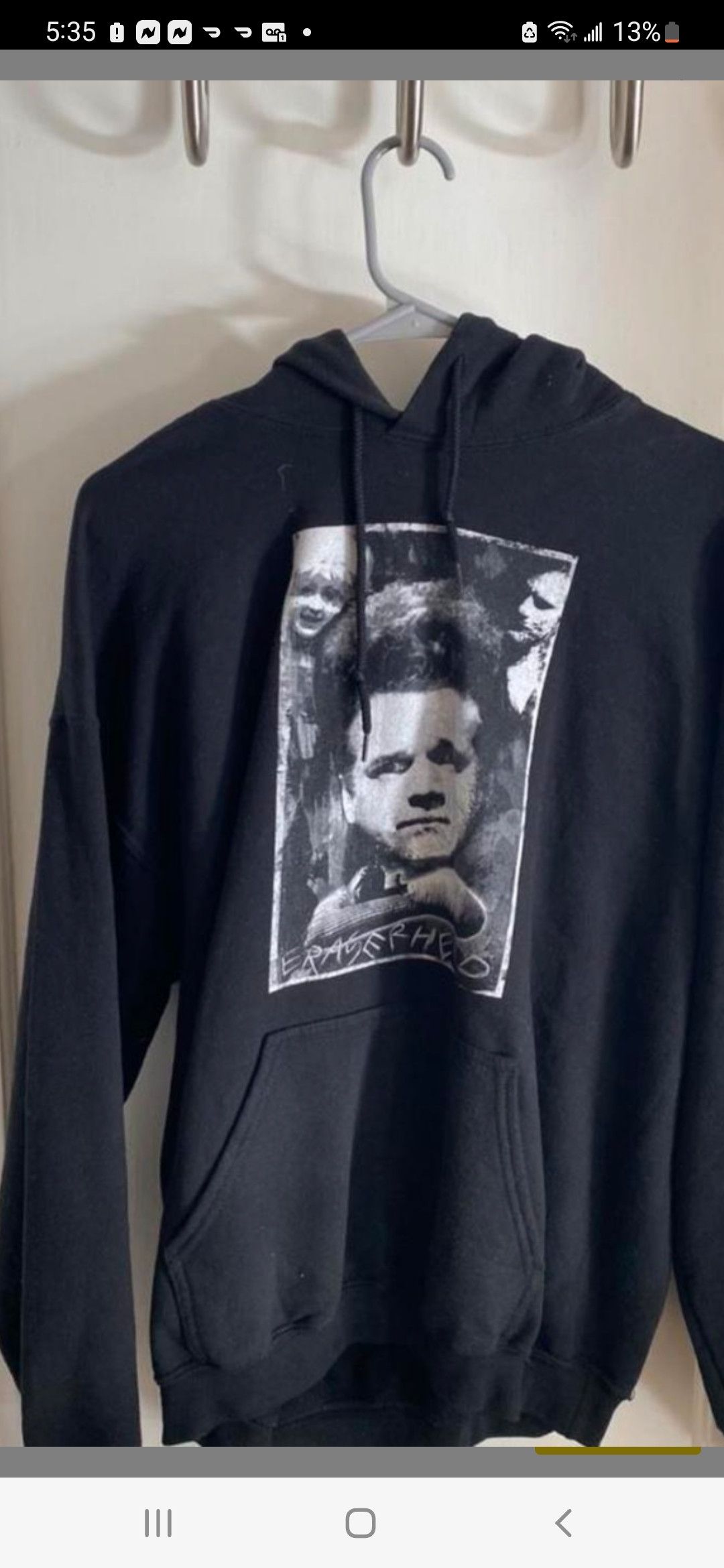 Vintage Eraserhead David Lynch 'Henry' Eraserhead Large Size Hoodie