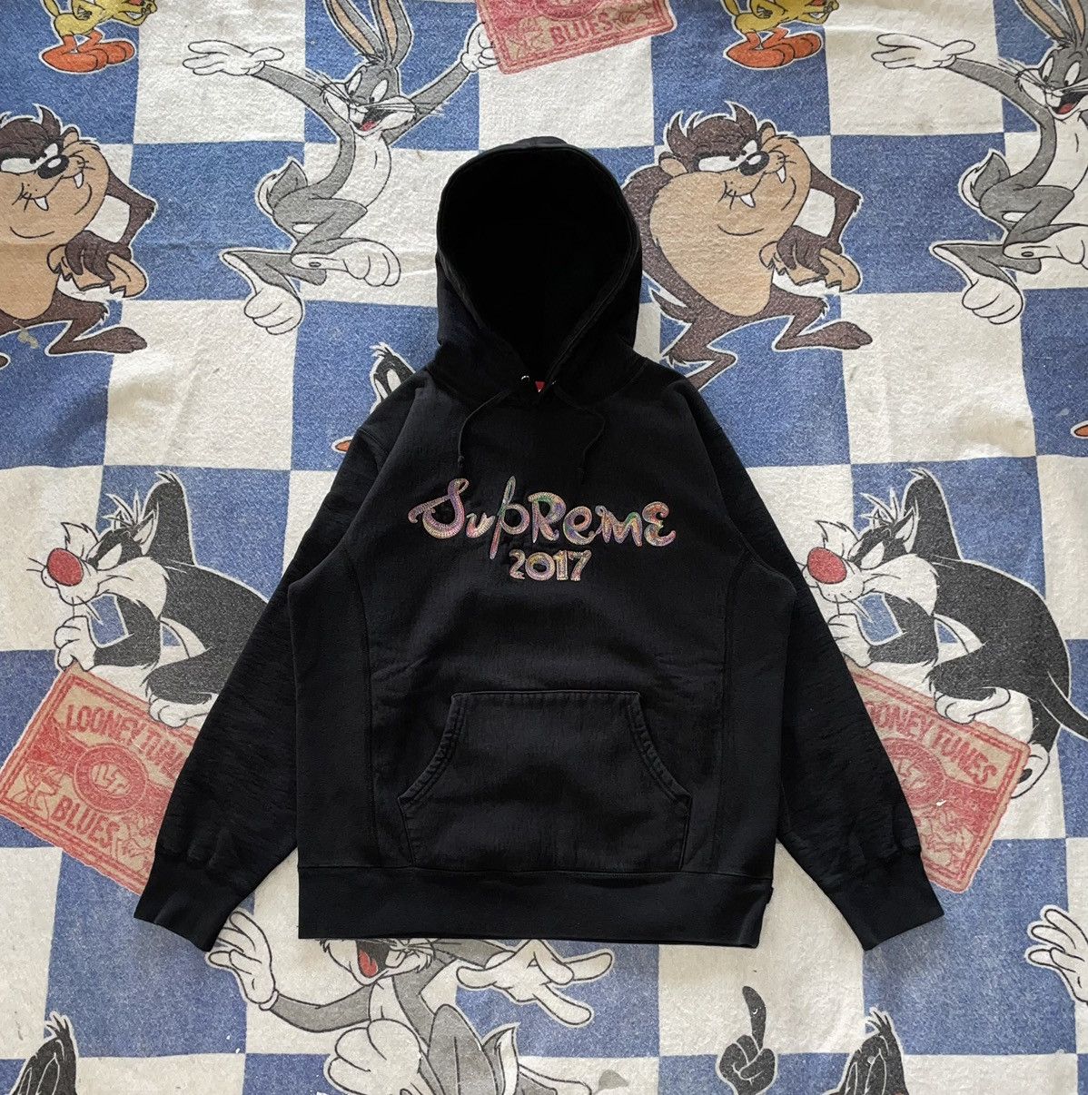 Supreme Supreme FW17 brush logo hoodie Size US L / EU 52-54 / 3 - 1 Thumbnail