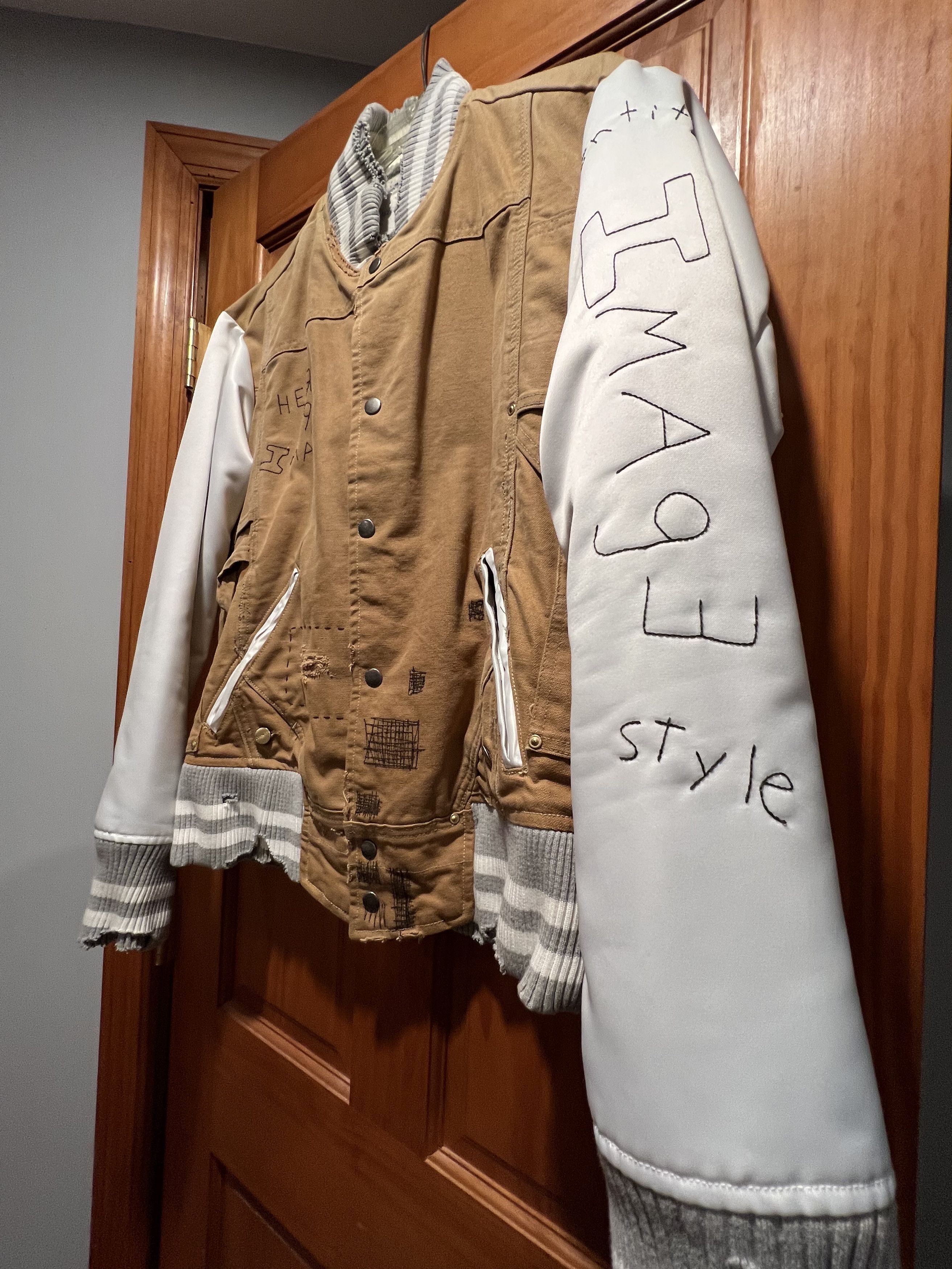 Greg Lauren Greg Lauren Canvas Varsity Jacket Size US L / EU 52-54 / 3 - 3 Thumbnail