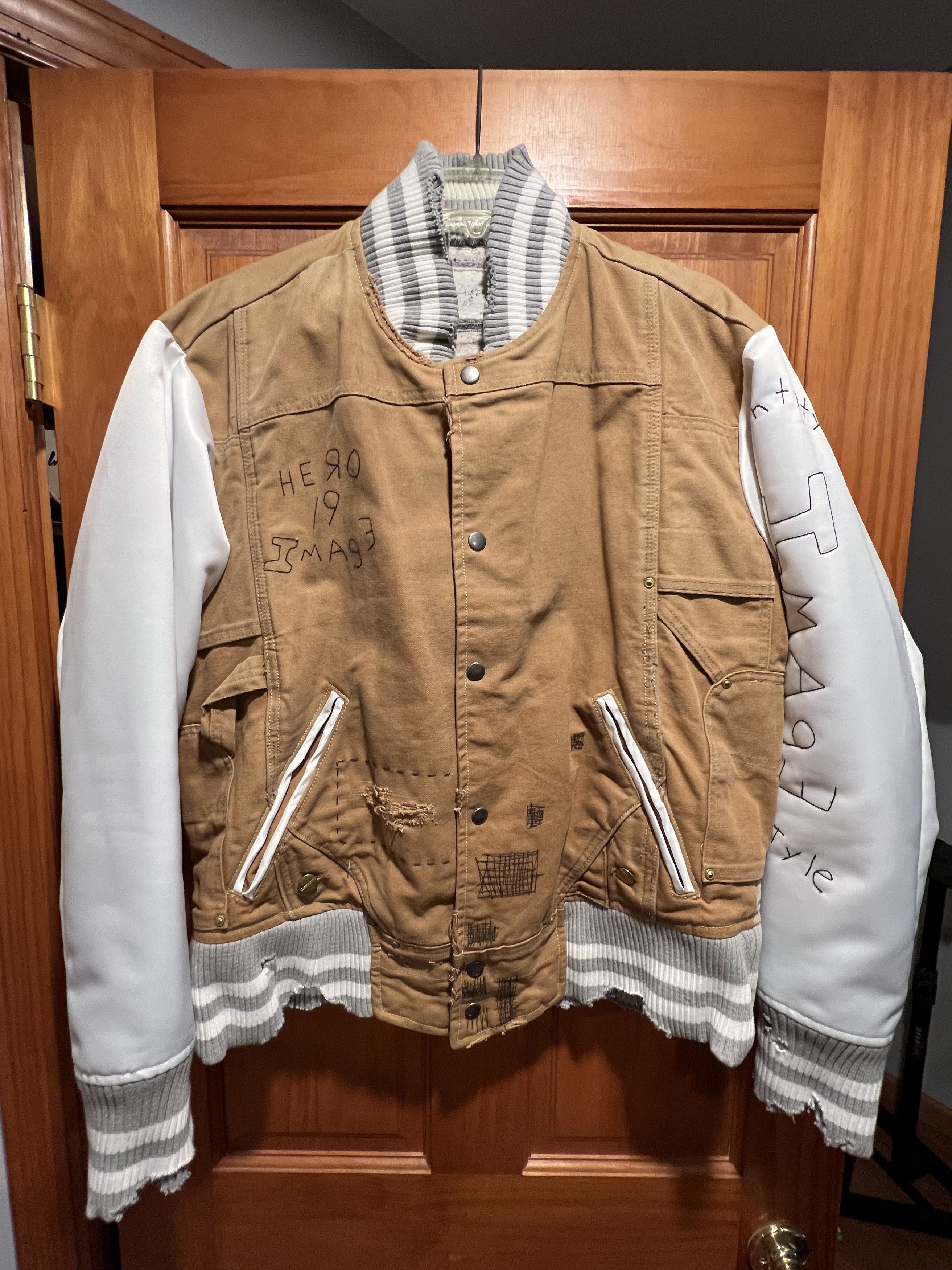 Greg Lauren Greg Lauren Canvas Varsity Jacket Size US L / EU 52-54 / 3 - 1 Thumbnail