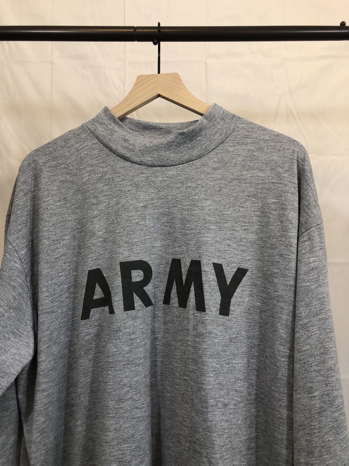 Vintage ARMY Boxy Long Sleeve Oversized Turtleneck Size US XL / EU 56 / 4 - 2 Thumbnail