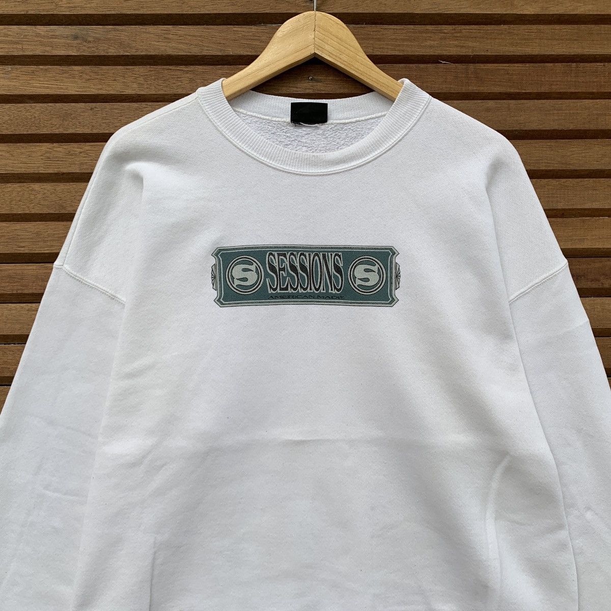 Sessions Vintage 1990s Sessions American Made Skateboard Sweatshirt Size US M / EU 48-50 / 2 - 4 Thumbnail