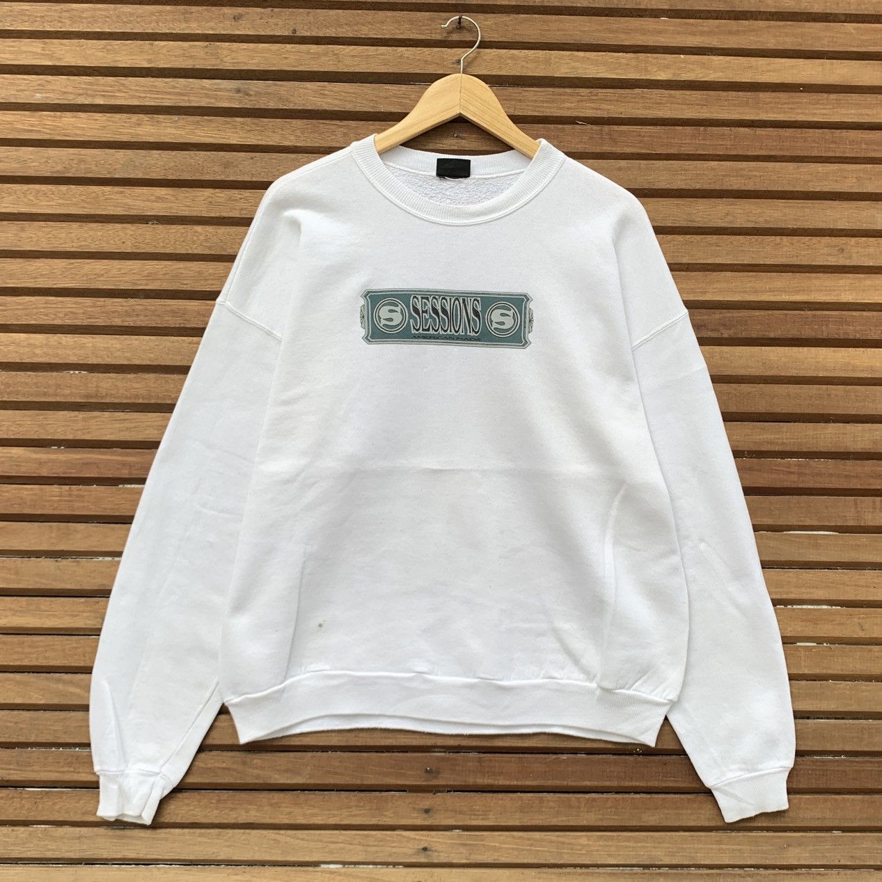 Sessions Vintage 1990s Sessions American Made Skateboard Sweatshirt Size US M / EU 48-50 / 2 - 1 Thumbnail