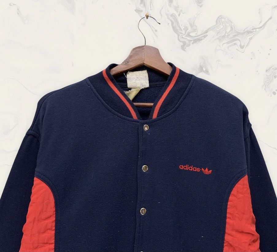 Adidas × Vintage Rare! Vintage 80s Adidas Snap Button Jacket Size S / US 4 / IT 40 - 4 Thumbnail