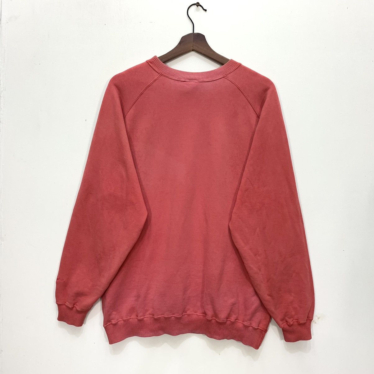 Nike × Vintage Rare! Vintage 1990s Nike Big Swoosh Sweatshirt Size US L / EU 52-54 / 3 - 2 Thumbnail