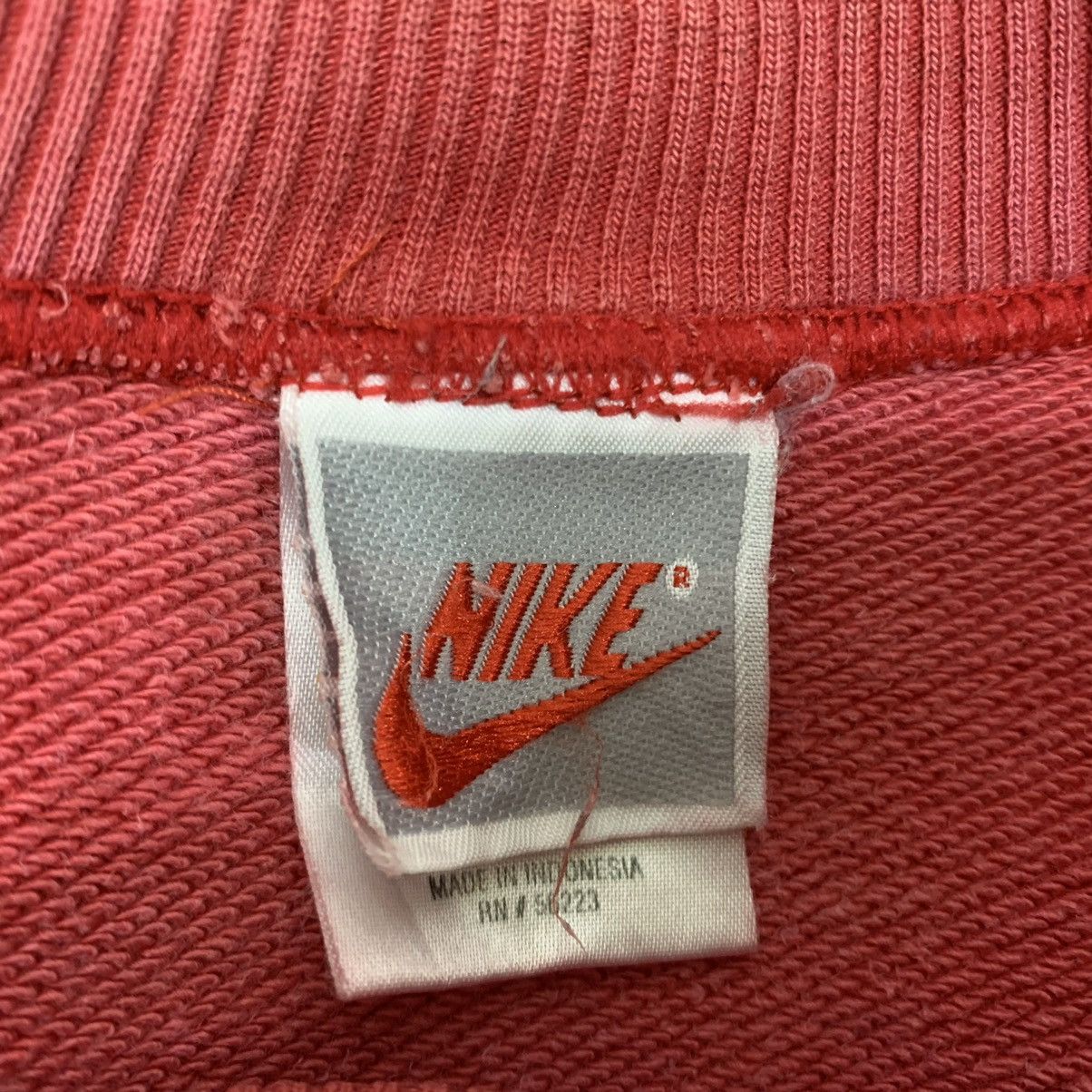 Nike × Vintage Rare! Vintage 1990s Nike Big Swoosh Sweatshirt Size US L / EU 52-54 / 3 - 10 Thumbnail