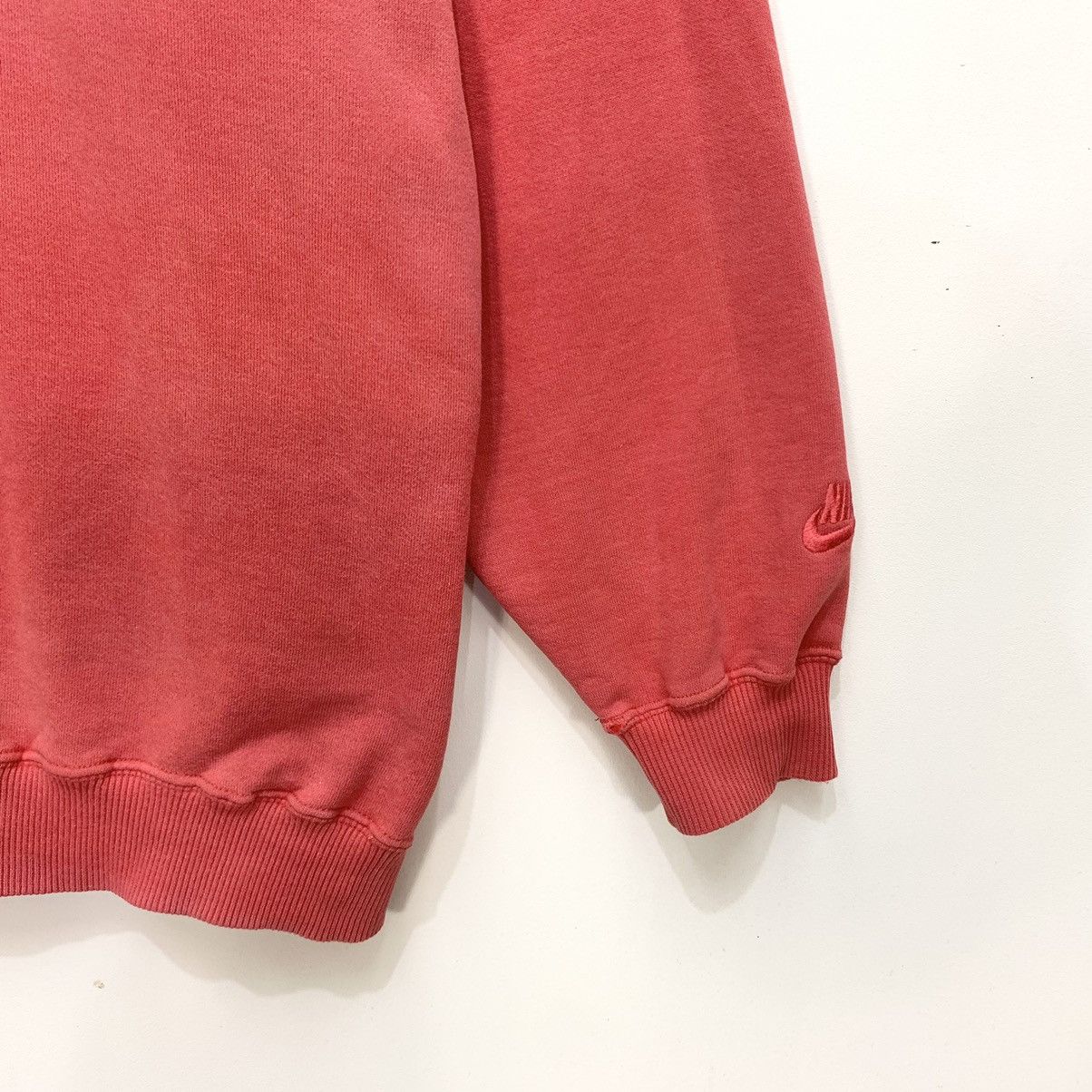 Nike × Vintage Rare! Vintage 1990s Nike Big Swoosh Sweatshirt Size US L / EU 52-54 / 3 - 9 Thumbnail