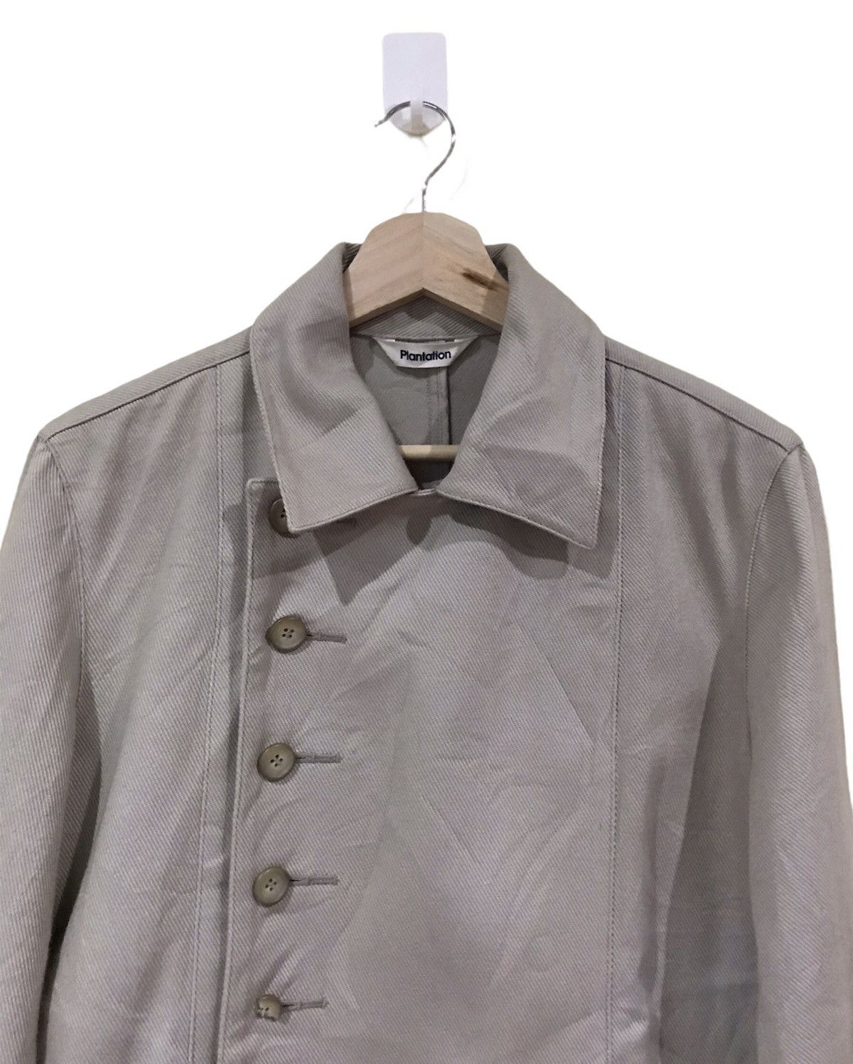 Issey Miyake Plantation By Issey Miyake Cream Button Up Jacket Size US S / EU 44-46 / 1 - 4 Thumbnail
