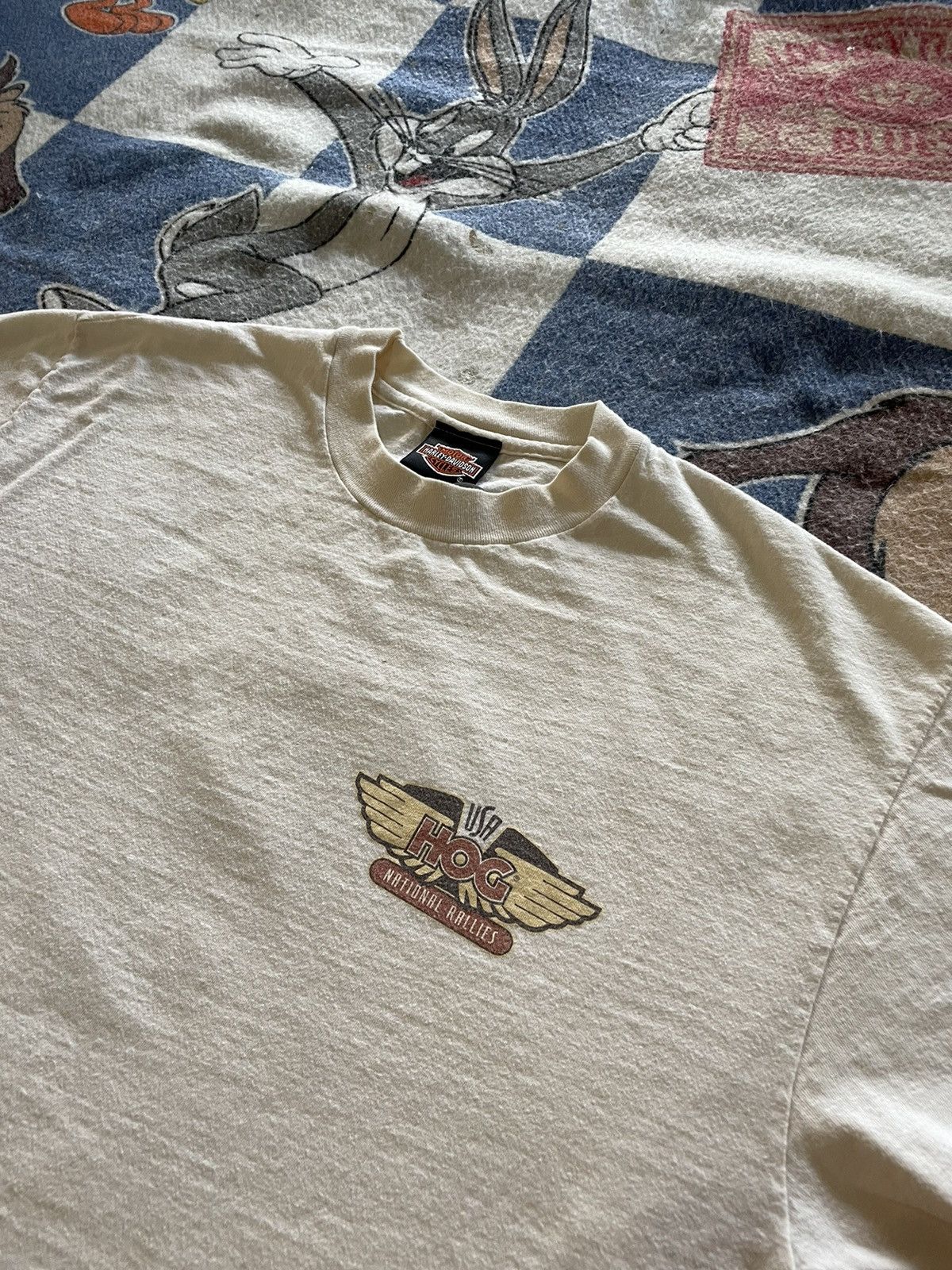 Harley Davidson Vintage 90’s harley rally tee Size US XL / EU 56 / 4 - 4 Thumbnail