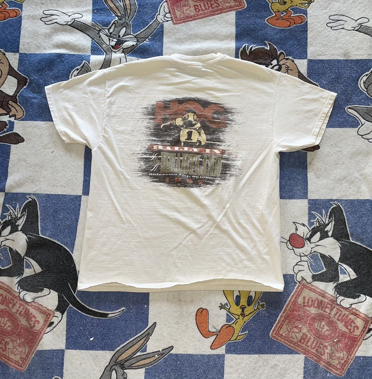 Harley Davidson Vintage 90’s harley rally tee Size US XL / EU 56 / 4 - 1 Thumbnail