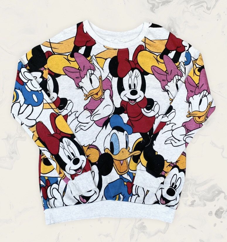 Bershka × Disney × Mickey Mouse Bershka X Disney Full print sweatshirt Size US S / EU 44-46 / 1 - 1 Thumbnail