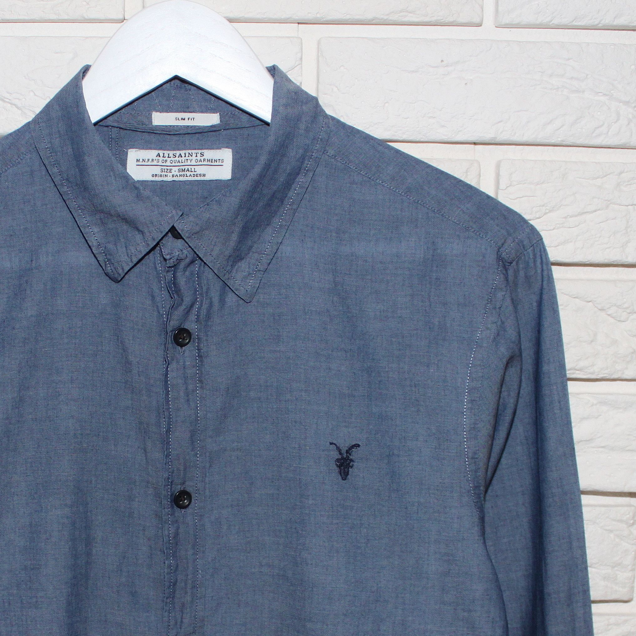 Allsaints Allsaints Mens Blue Longsleeve Shirt Size S M Size US S / EU 44-46 / 1 - 1 Thumbnail