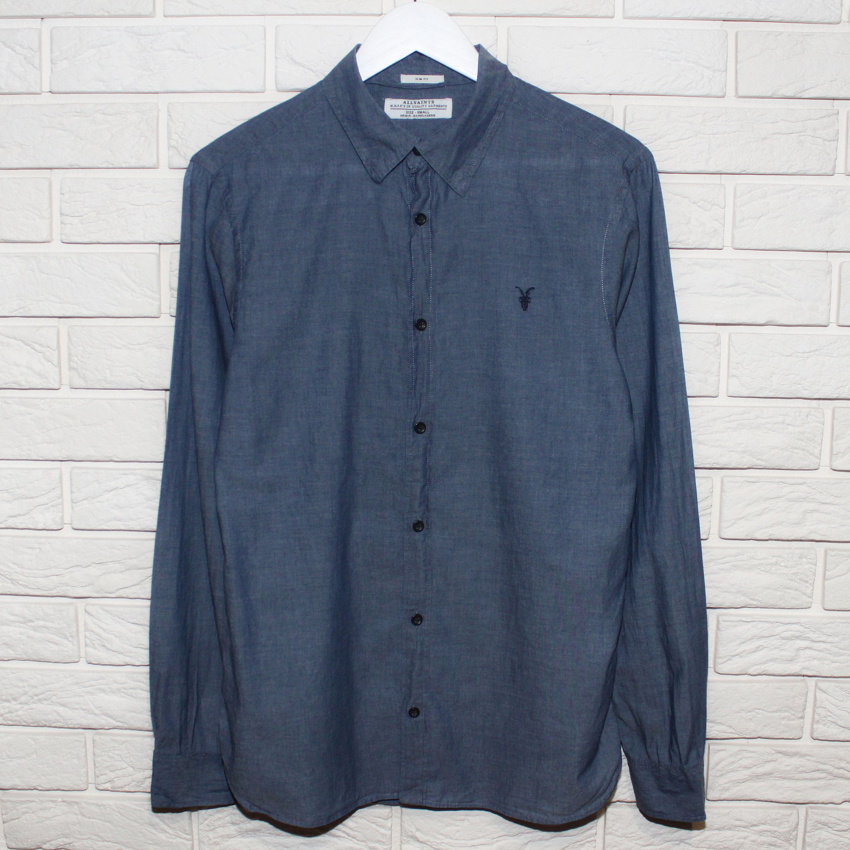 Allsaints Allsaints Mens Blue Longsleeve Shirt Size S M Size US S / EU 44-46 / 1 - 3 Thumbnail