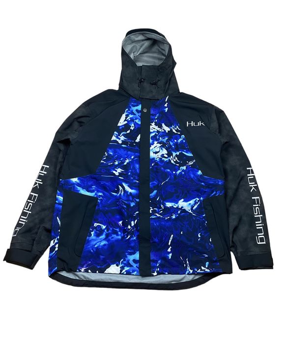 Huk men's cheap hydra reflective jacket