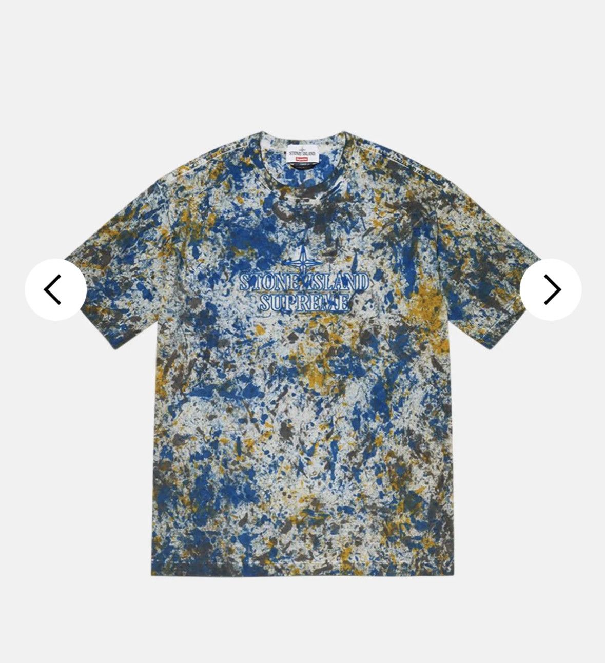 image of Stone Island Fw20 Embroidered T XL in Blue, Men's