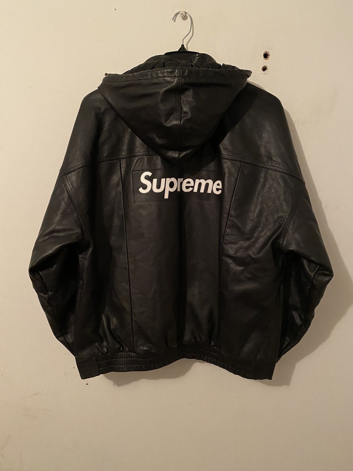 Supreme Nike Supreme Leather Jacket Size Large Men | Grailed