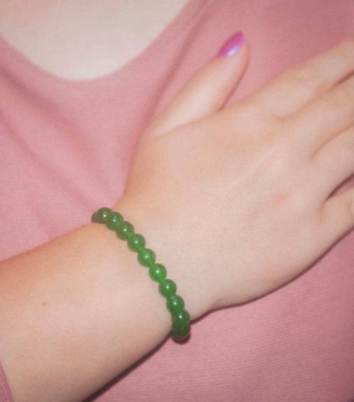 Jewelry SALE Round jade beaded bracelet Size ONE SIZE - 2 Thumbnail