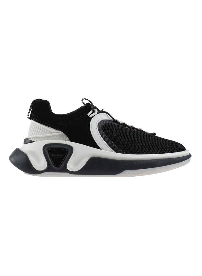 image of Balmain Sneakers B Runner-Suede In Black & White in Black/White, Men's (Size 10)