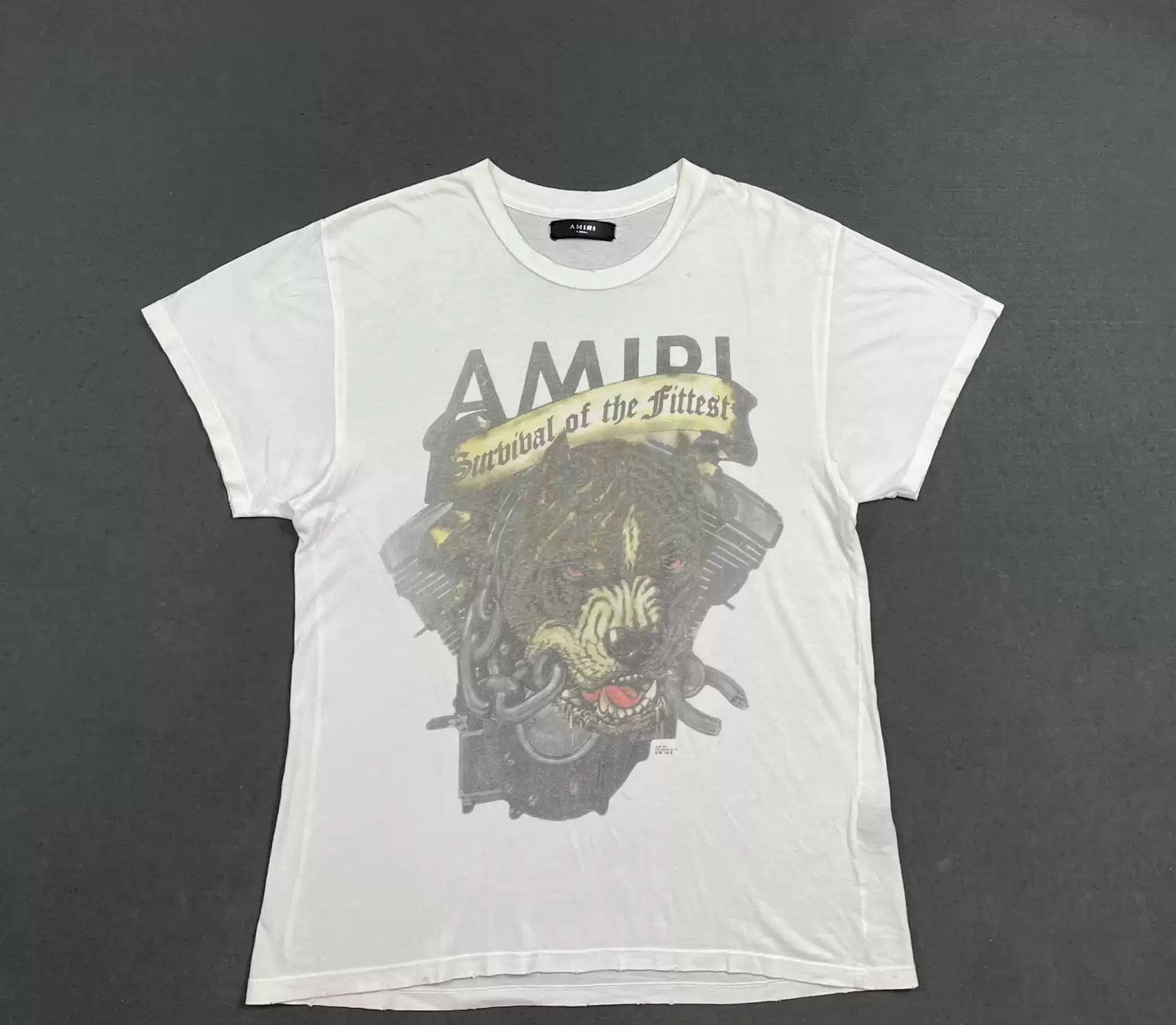 Amiri Crewneck Amiri Survival Of The Fittest Sweatshirt T-shirt