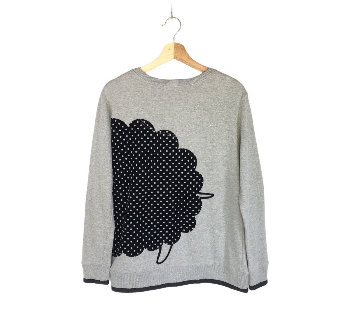 Frapbois × Issey Miyake Rare! Frapbois Zoo Velvet Graphic Miyake Designer Sweatshirt Size M / US 6-8 / IT 42-44 - 2 Thumbnail