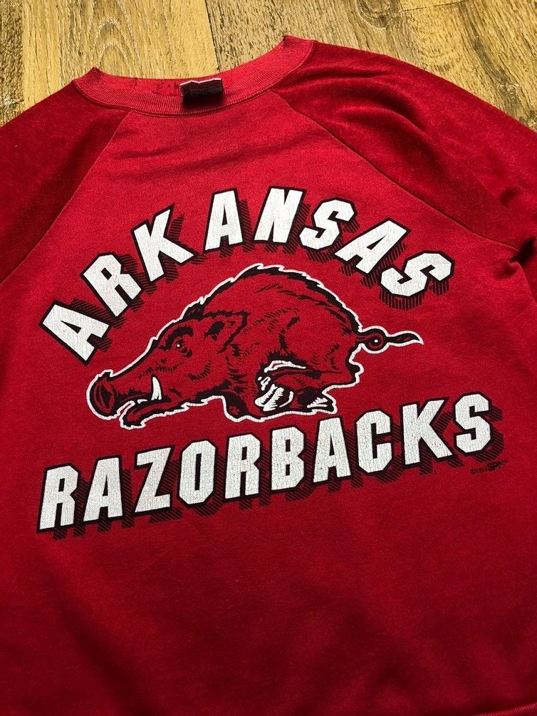 NFL Vintage 1989 Arkansas Razorbacks NFL Sweatshirt Size US M / EU 48-50 / 2 - 3 Thumbnail