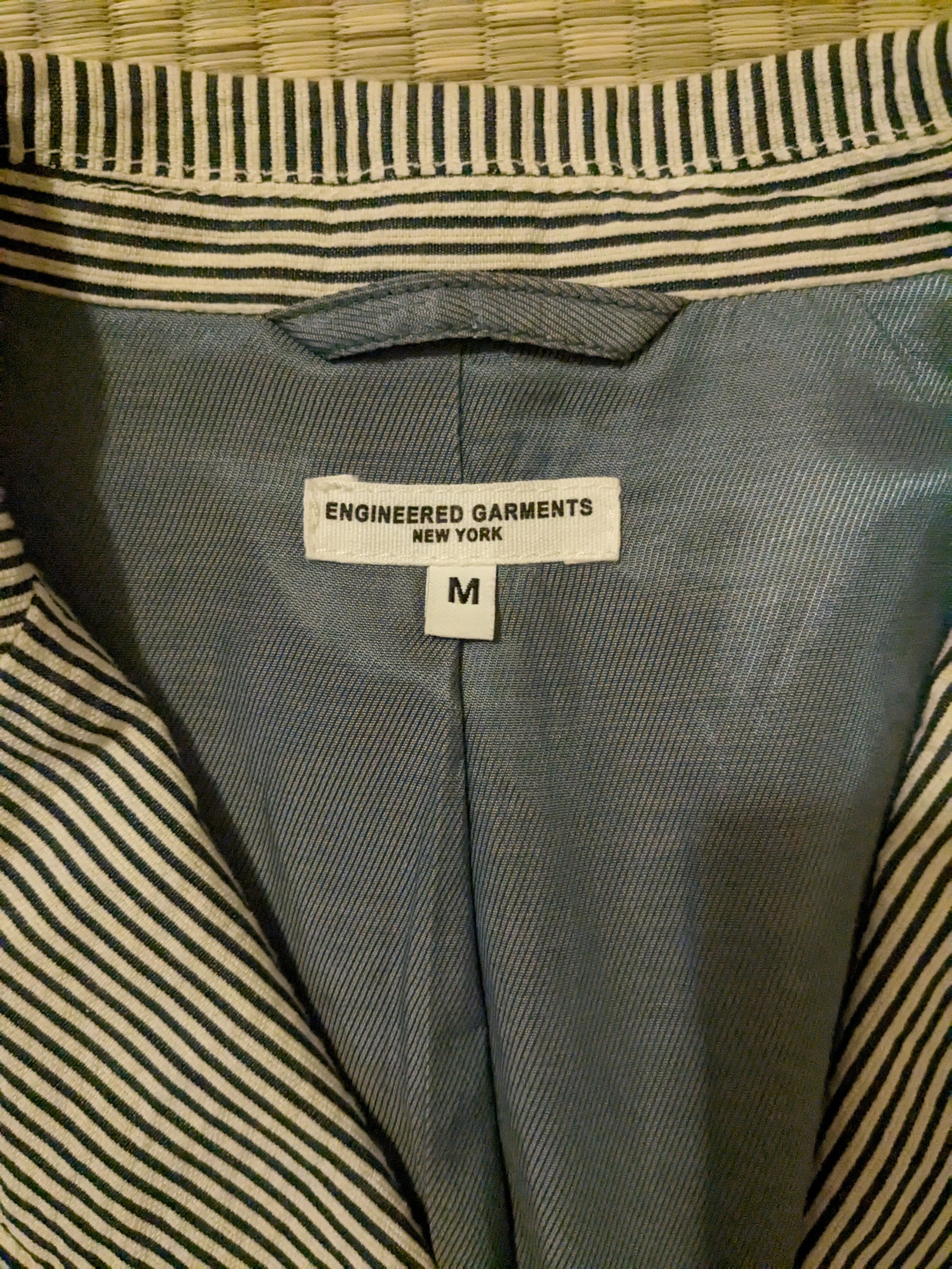 Engineered Garments EUC Engineered Garments Seersucker Andover Jacket Size M Size 40R - 2 Thumbnail