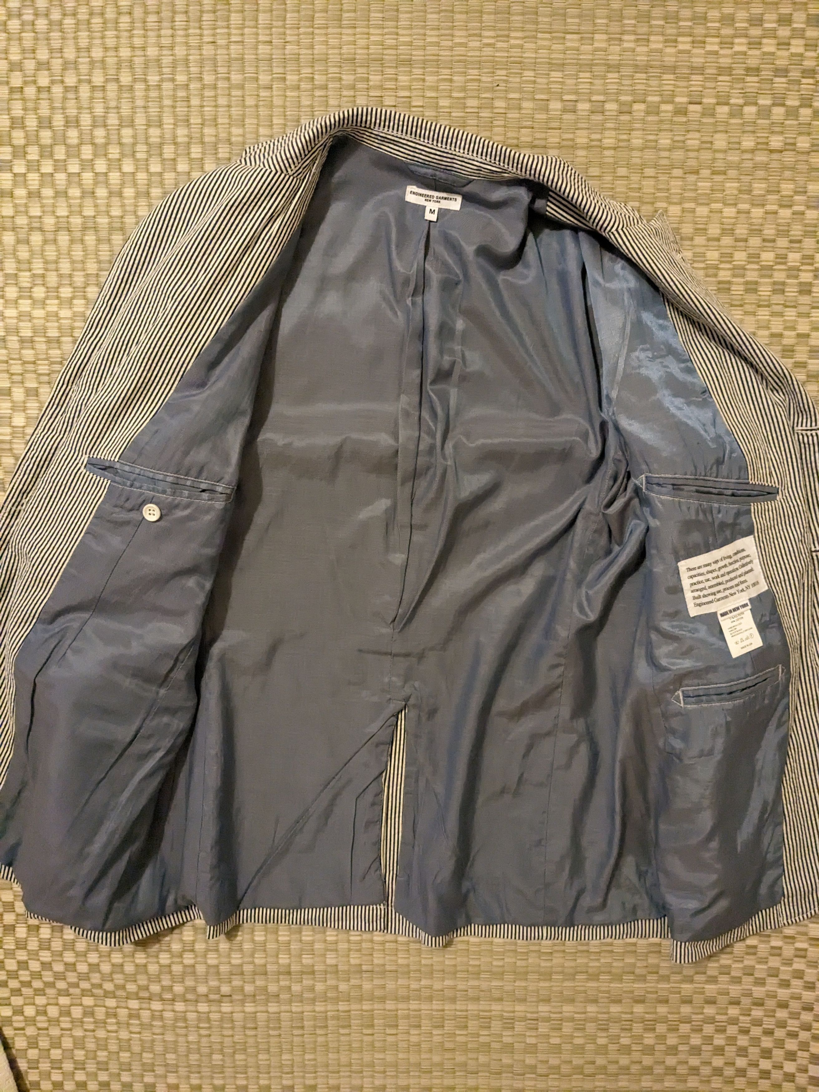 Engineered Garments EUC Engineered Garments Seersucker Andover Jacket Size M Size 40R - 3 Thumbnail