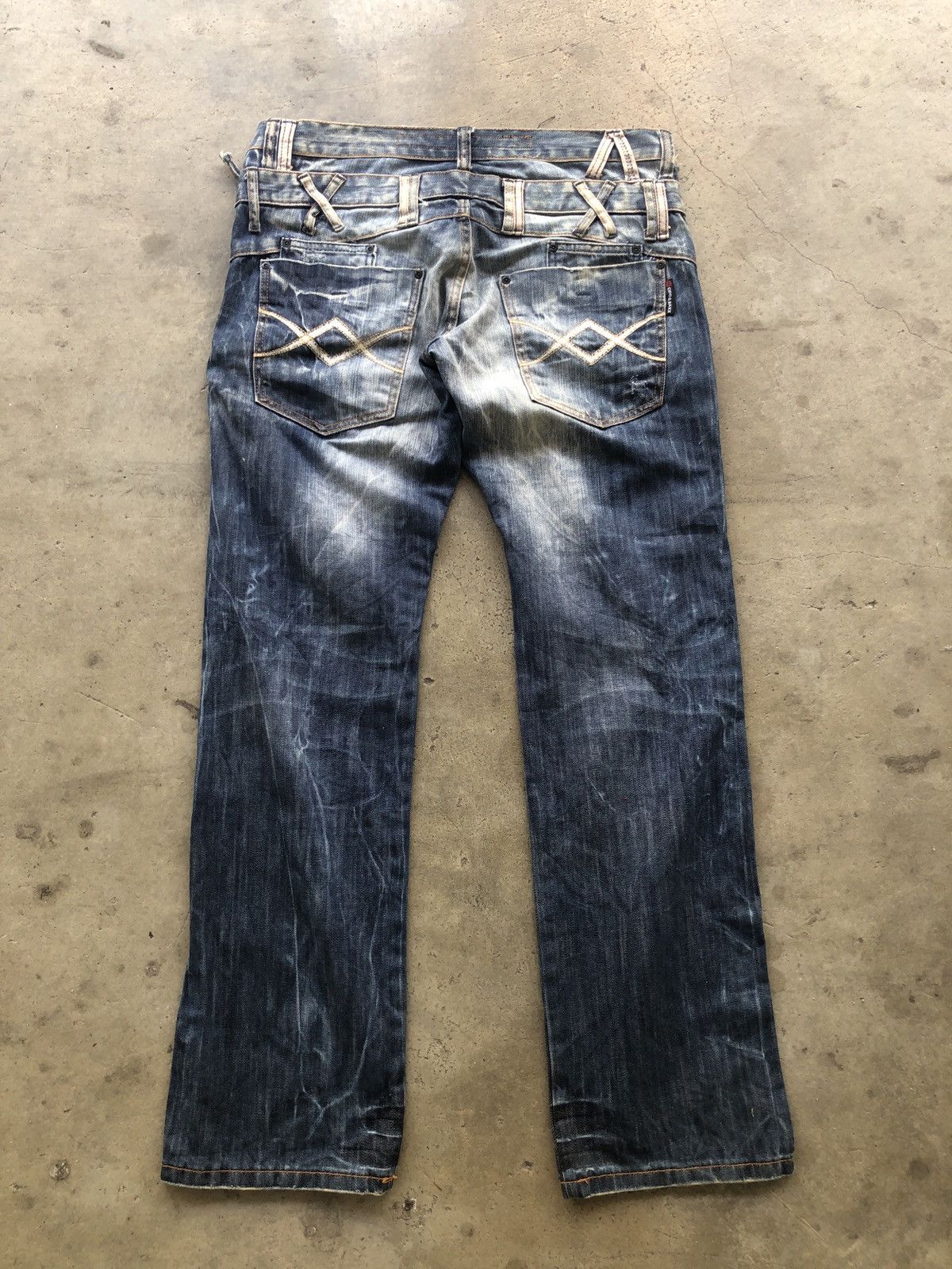 Designer × Japanese Brand CIPO AND BAXX DOUBLE WAIST DENIM JEANS Size US 36 / EU 52 - 6 Thumbnail