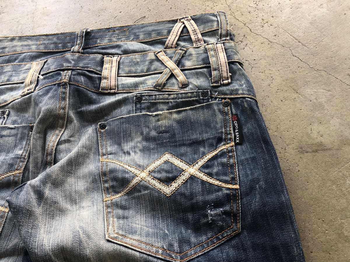 Designer × Japanese Brand CIPO AND BAXX DOUBLE WAIST DENIM JEANS Size US 36 / EU 52 - 8 Thumbnail