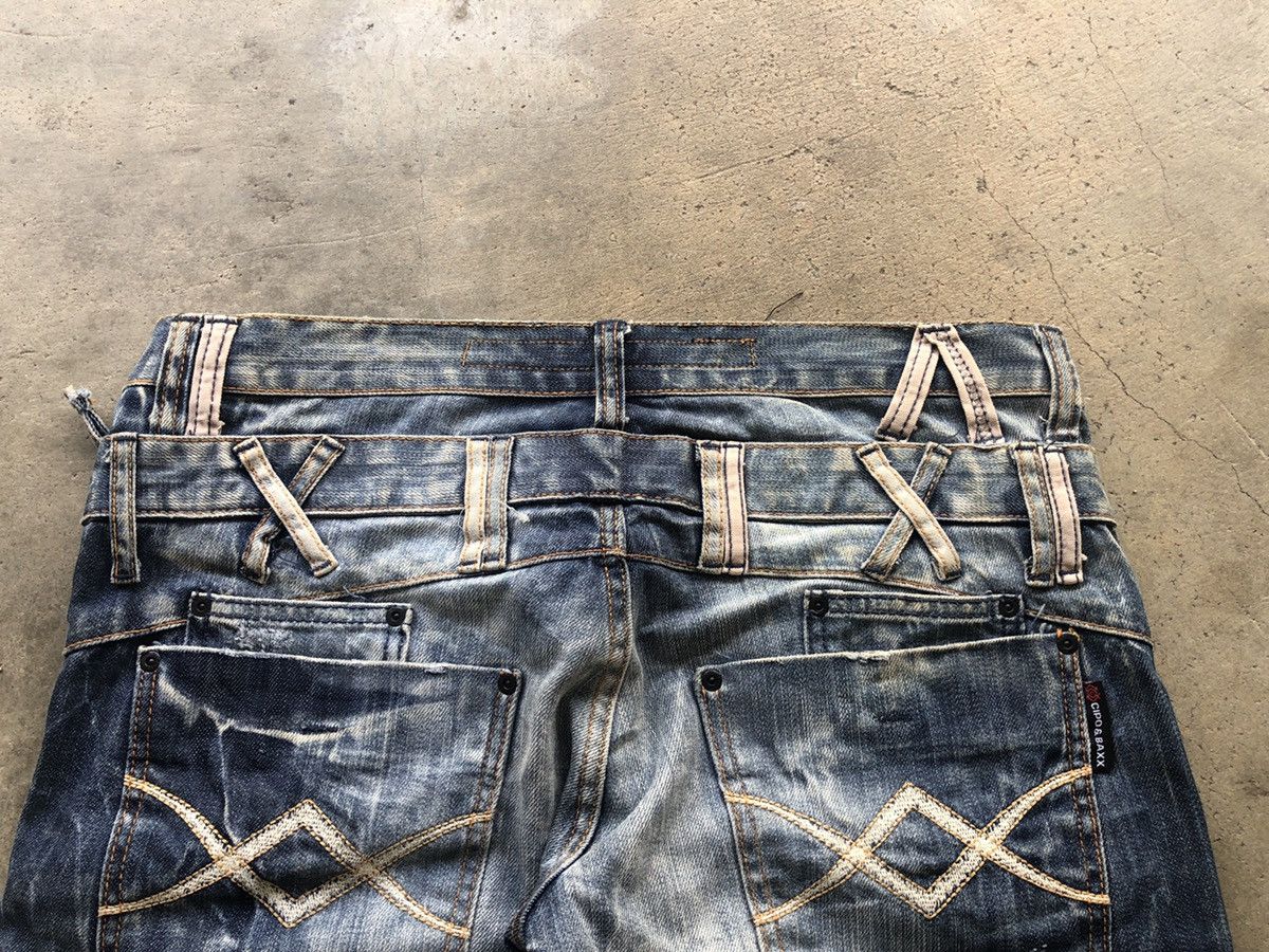 Designer × Japanese Brand CIPO AND BAXX DOUBLE WAIST DENIM JEANS Size US 36 / EU 52 - 10 Thumbnail