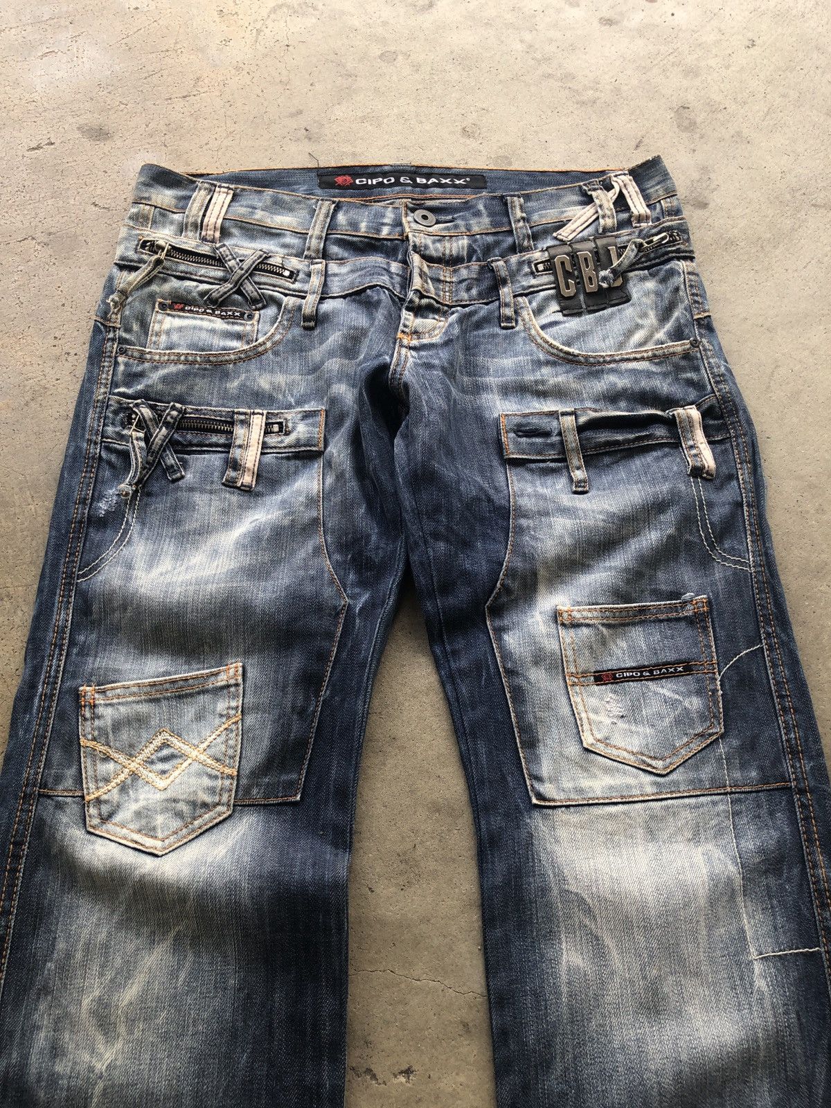 Designer × Japanese Brand CIPO AND BAXX DOUBLE WAIST DENIM JEANS Size US 36 / EU 52 - 3 Thumbnail