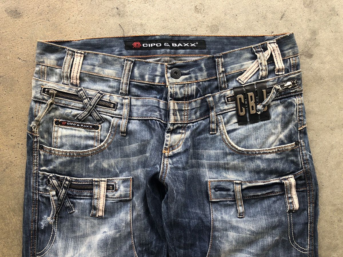 Designer × Japanese Brand CIPO AND BAXX DOUBLE WAIST DENIM JEANS Size US 36 / EU 52 - 4 Thumbnail