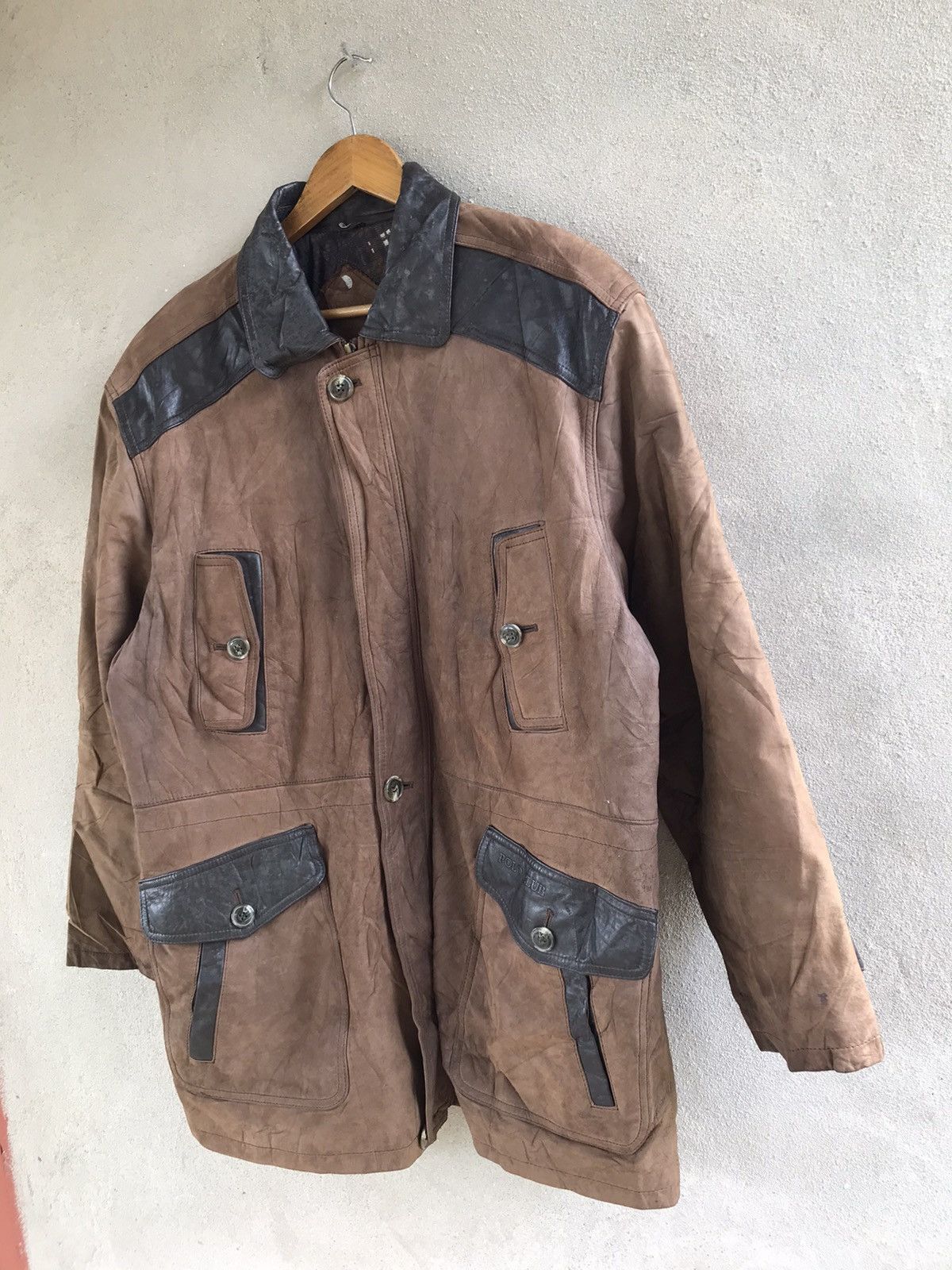 Beverly Hills Polo Club × Vintage RARE VINTAGE POLO CLUB LEATHER JACKET Size US L / EU 52-54 / 3 - 3 Thumbnail