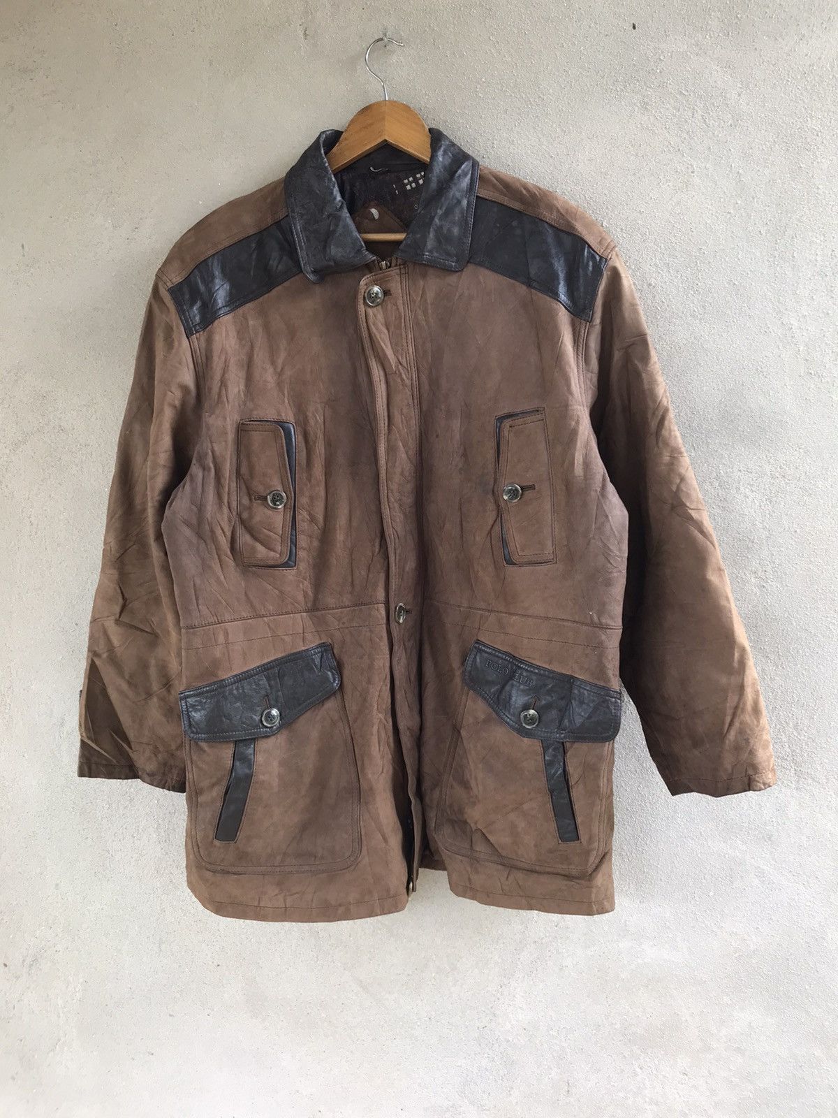 Beverly Hills Polo Club × Vintage RARE VINTAGE POLO CLUB LEATHER JACKET Size US L / EU 52-54 / 3 - 2 Thumbnail