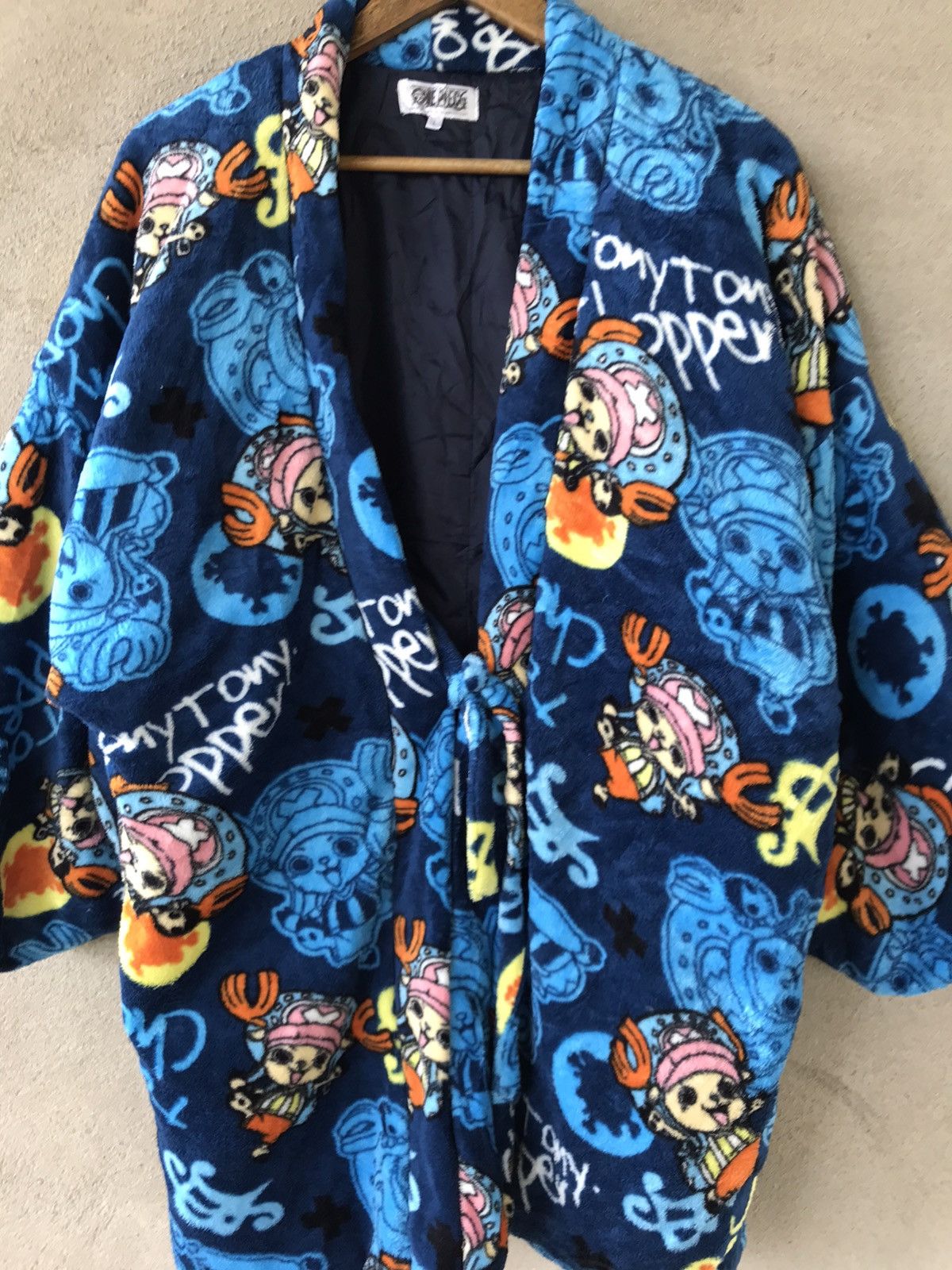 One Piece RARE VINTAGE ONE PIECE KIMONO CARDIGAN JACKET OVERPRINT Size US L / EU 52-54 / 3 - 9 Thumbnail