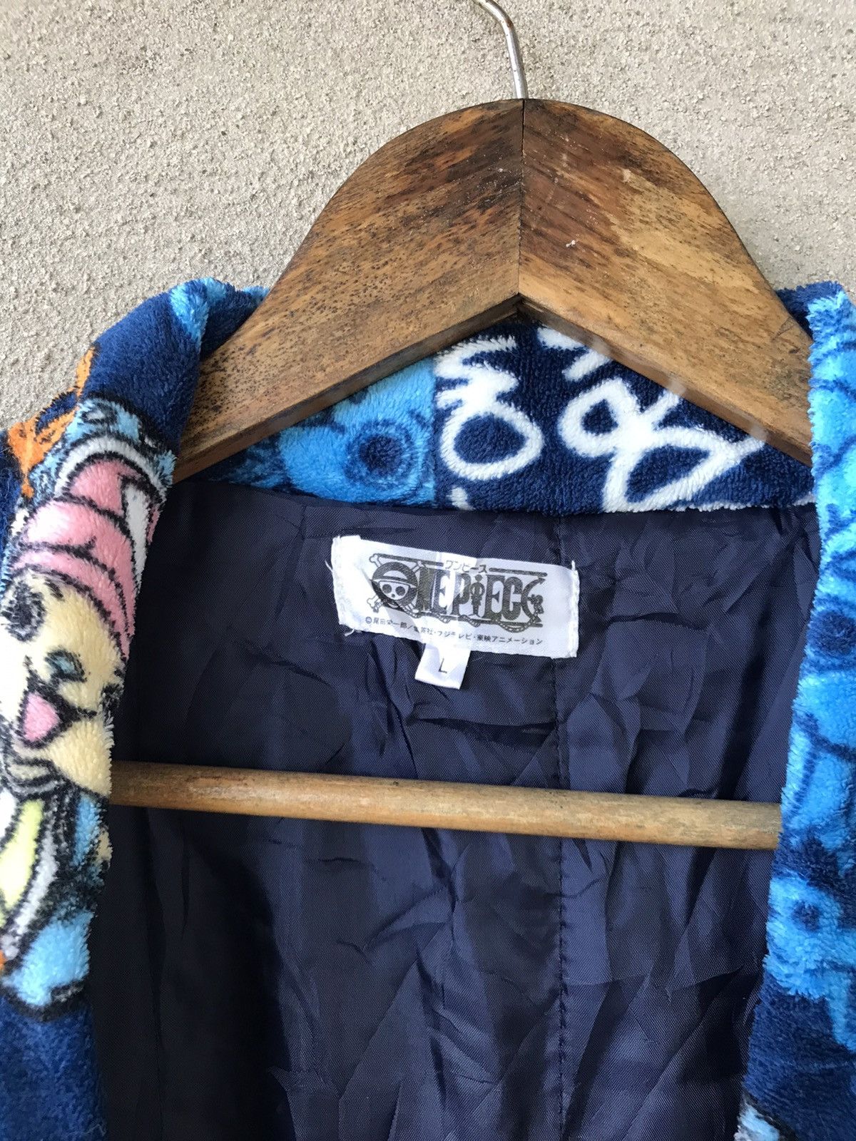 One Piece RARE VINTAGE ONE PIECE KIMONO CARDIGAN JACKET OVERPRINT Size US L / EU 52-54 / 3 - 5 Thumbnail