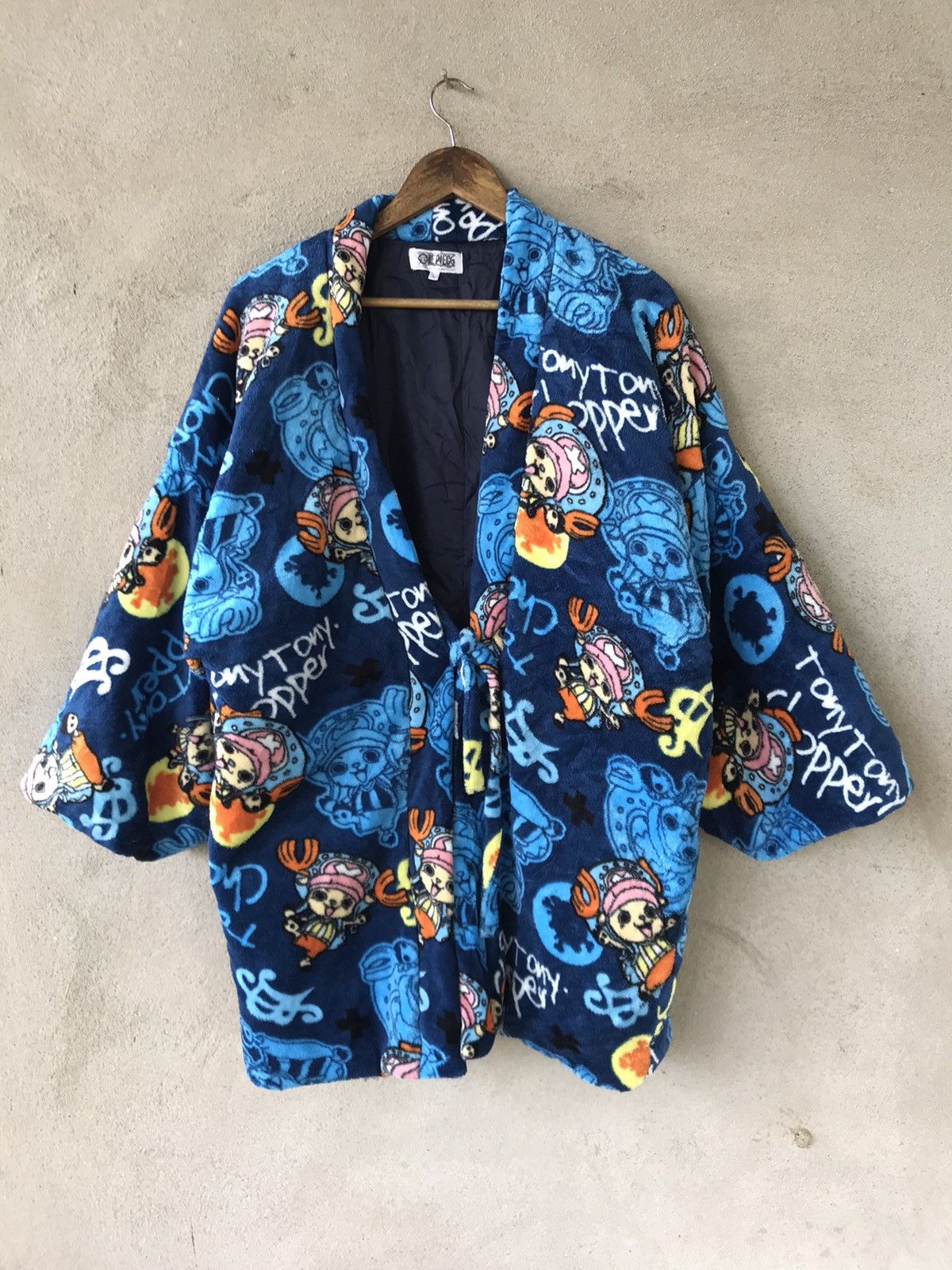 One Piece RARE VINTAGE ONE PIECE KIMONO CARDIGAN JACKET OVERPRINT Size US L / EU 52-54 / 3 - 2 Thumbnail