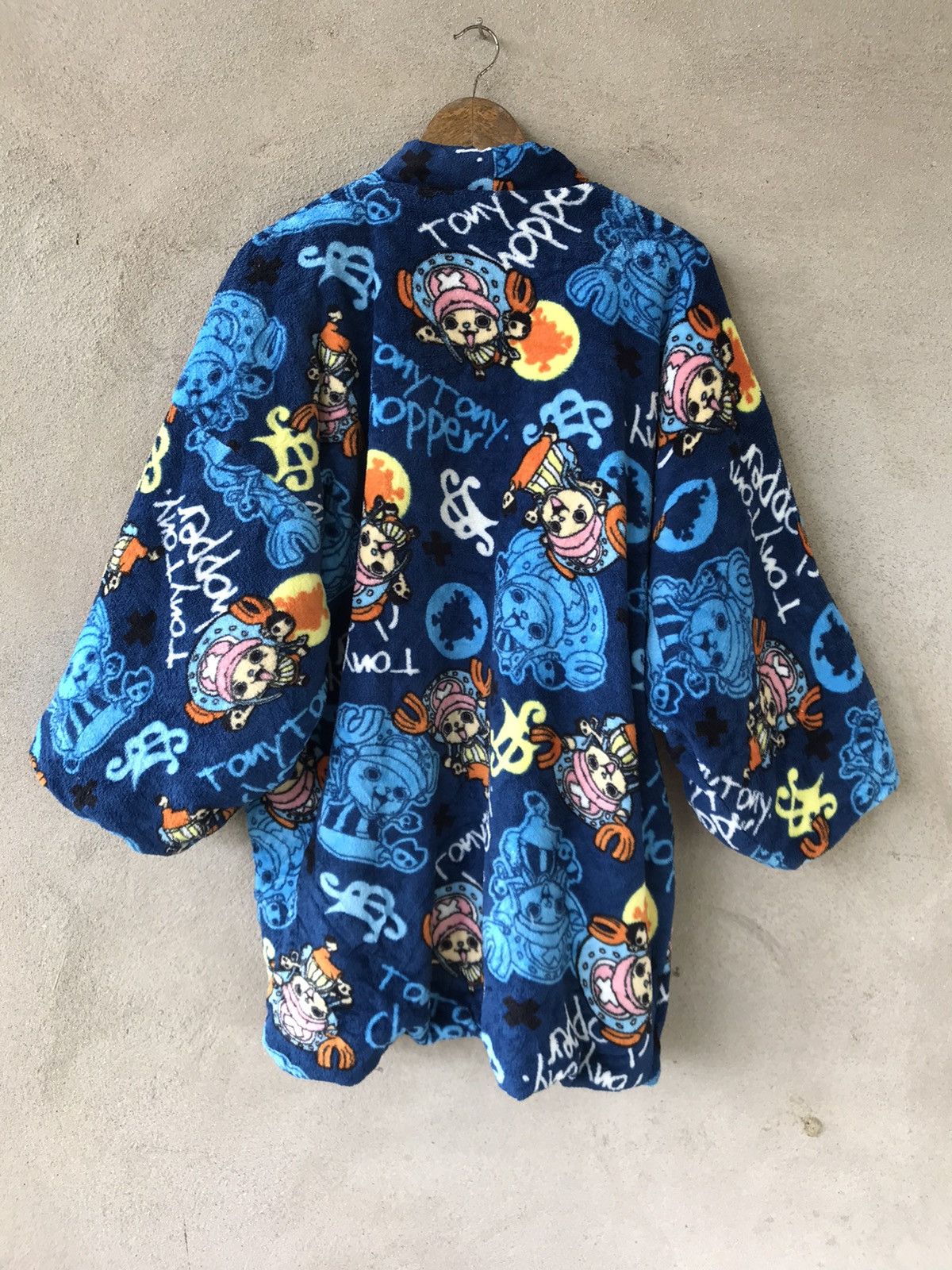 One Piece RARE VINTAGE ONE PIECE KIMONO CARDIGAN JACKET OVERPRINT Size US L / EU 52-54 / 3 - 6 Thumbnail
