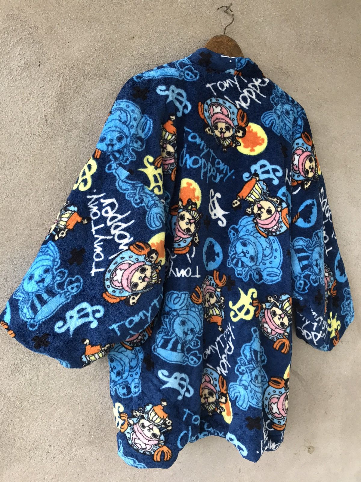 One Piece RARE VINTAGE ONE PIECE KIMONO CARDIGAN JACKET OVERPRINT Size US L / EU 52-54 / 3 - 8 Thumbnail