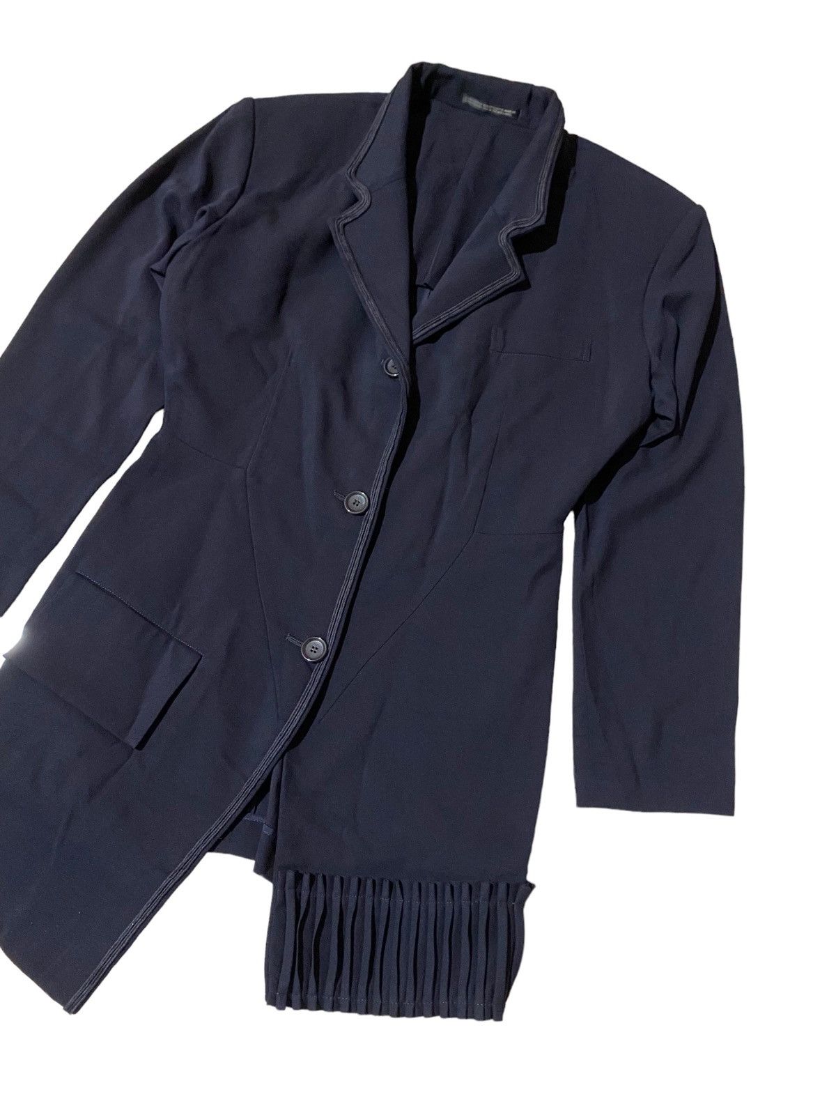 Yohji Yamamoto 💥Asymmetrical Yohji Yamamoto Signature Jacket Size S / US 4 / IT 40 - 2 Thumbnail