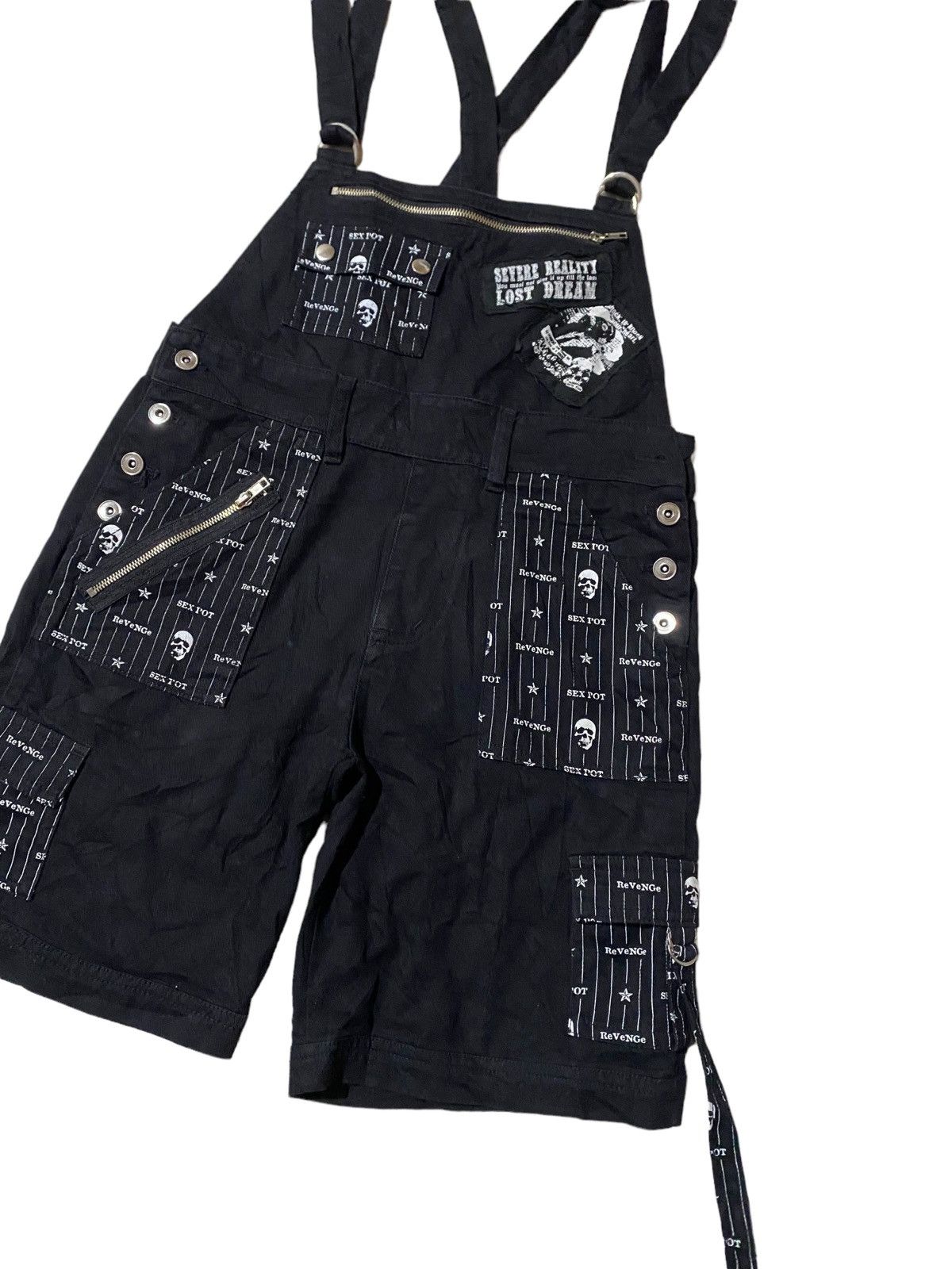 Hysteric Glamour 💥Japanese Sexpot Revange Gothic Jumpsuit Pant Size 32" / US 10 / IT 46 - 4 Thumbnail