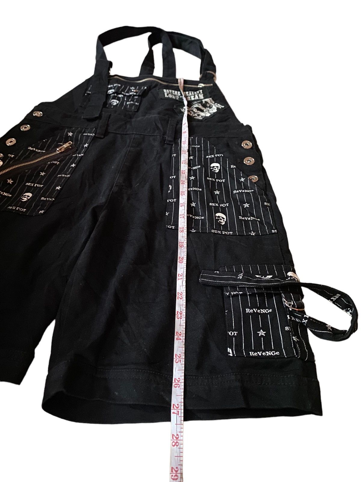 Hysteric Glamour 💥Japanese Sexpot Revange Gothic Jumpsuit Pant Size 32" / US 10 / IT 46 - 7 Thumbnail