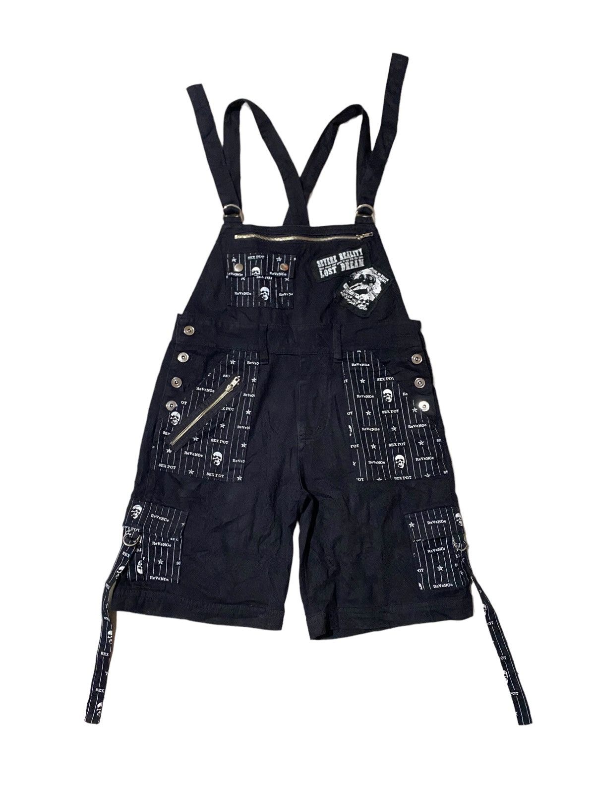 Hysteric Glamour 💥Japanese Sexpot Revange Gothic Jumpsuit Pant Size 32" / US 10 / IT 46 - 1 Thumbnail