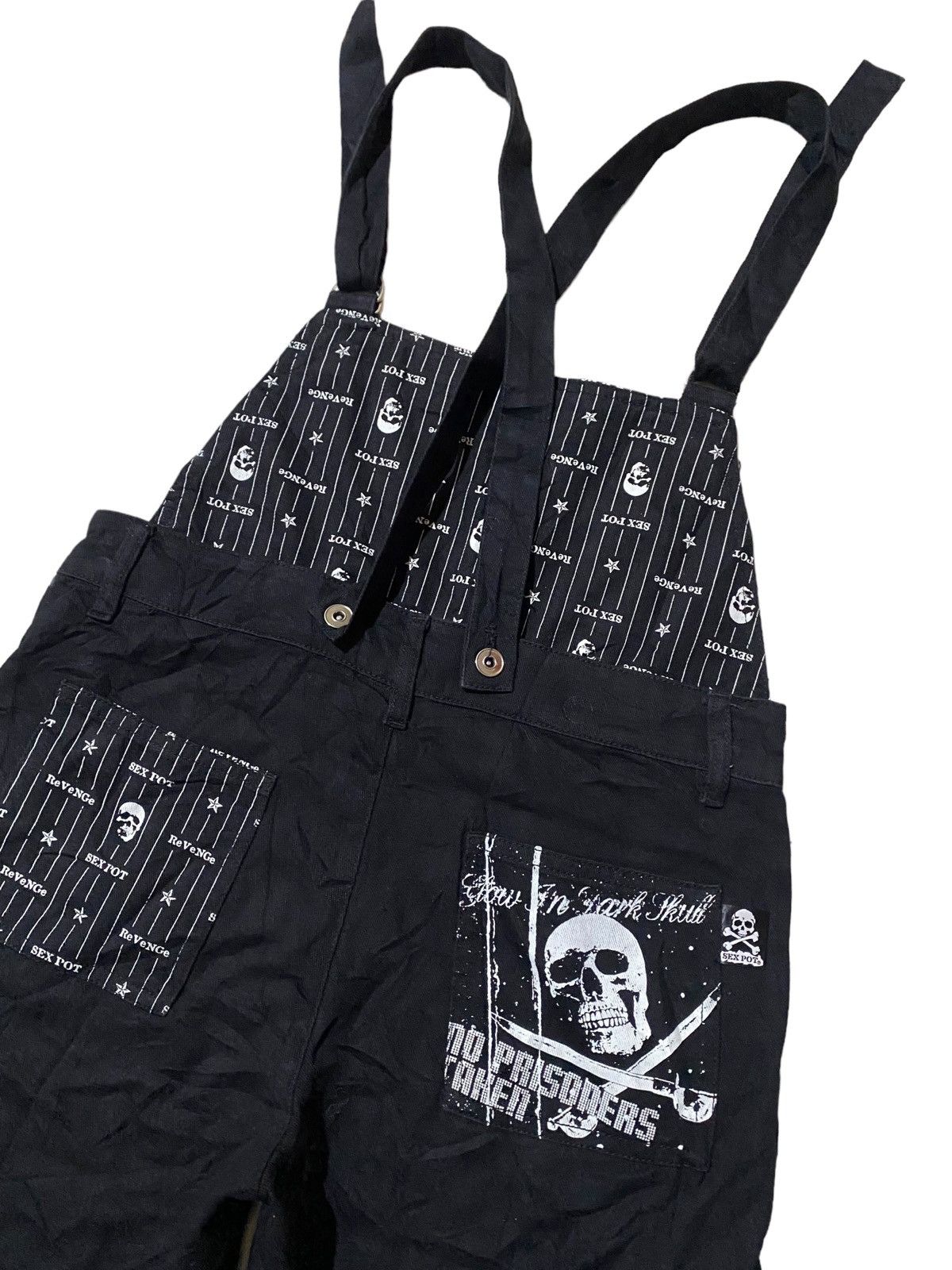 Hysteric Glamour 💥Japanese Sexpot Revange Gothic Jumpsuit Pant Size 32" / US 10 / IT 46 - 13 Thumbnail