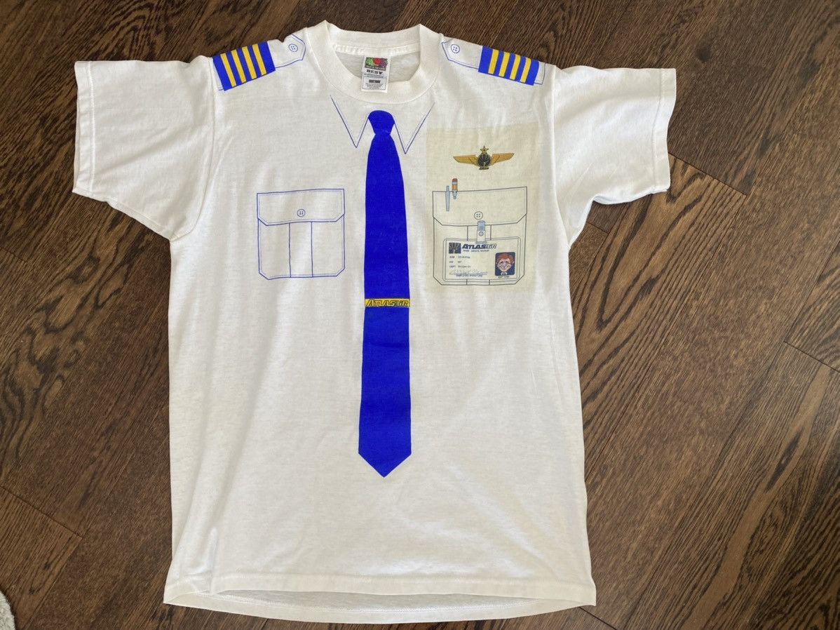Vintage VINTAGE MAD MAGAZINE ALFRED E. NEUMAN PILOT T-SHIRT USA Size US L / EU 52-54 / 3 - 1 Thumbnail